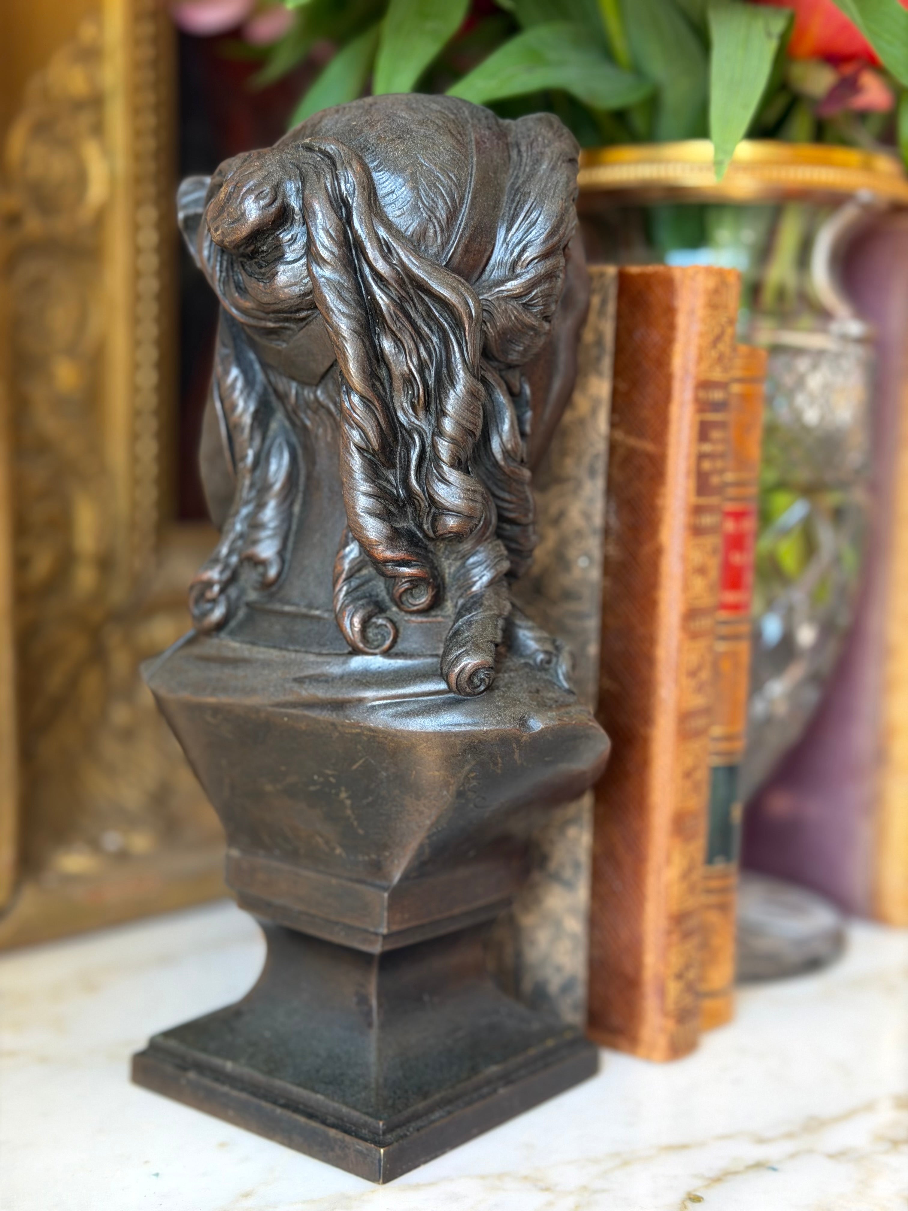 Bronzed Spelter “Rose Chéri” Bust