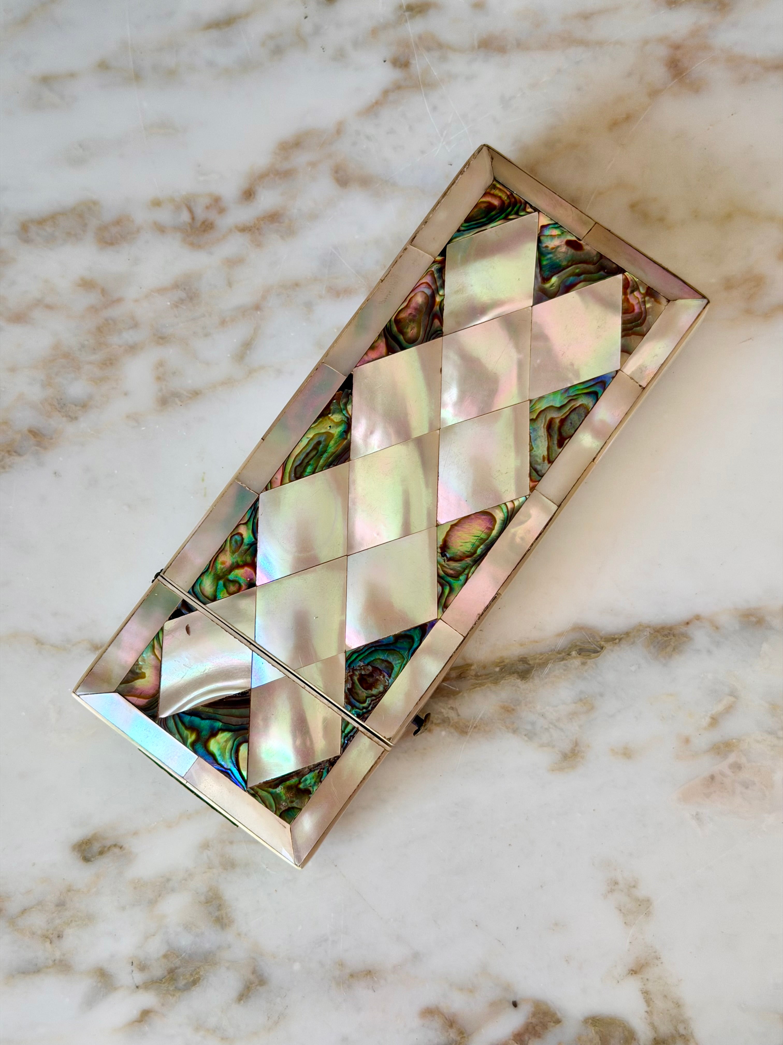 Mother of Pearl & Abalone Cigarette Case