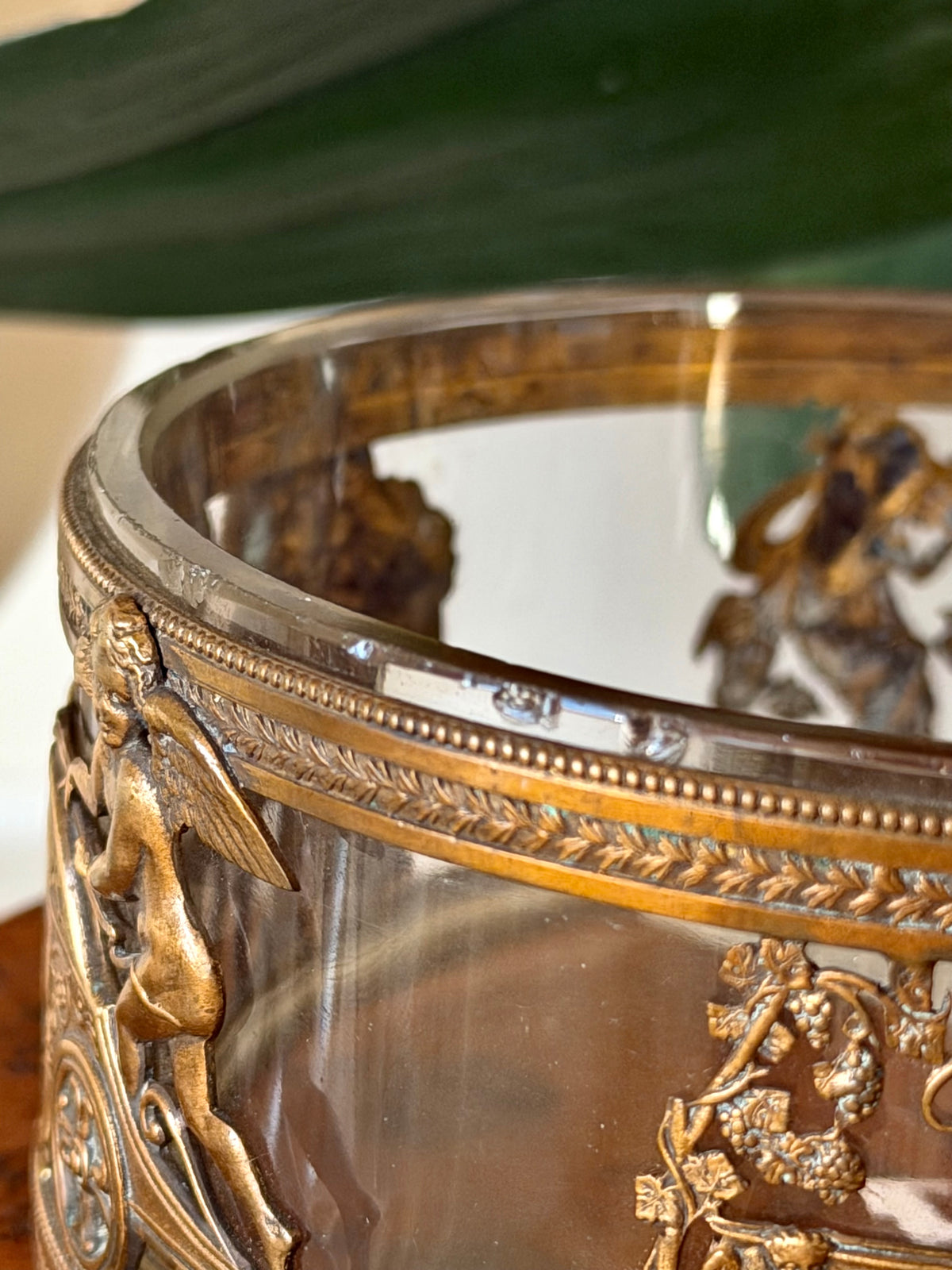 Crystal Box with Gilt Bronze Mounts and Cameo Bust Lid
