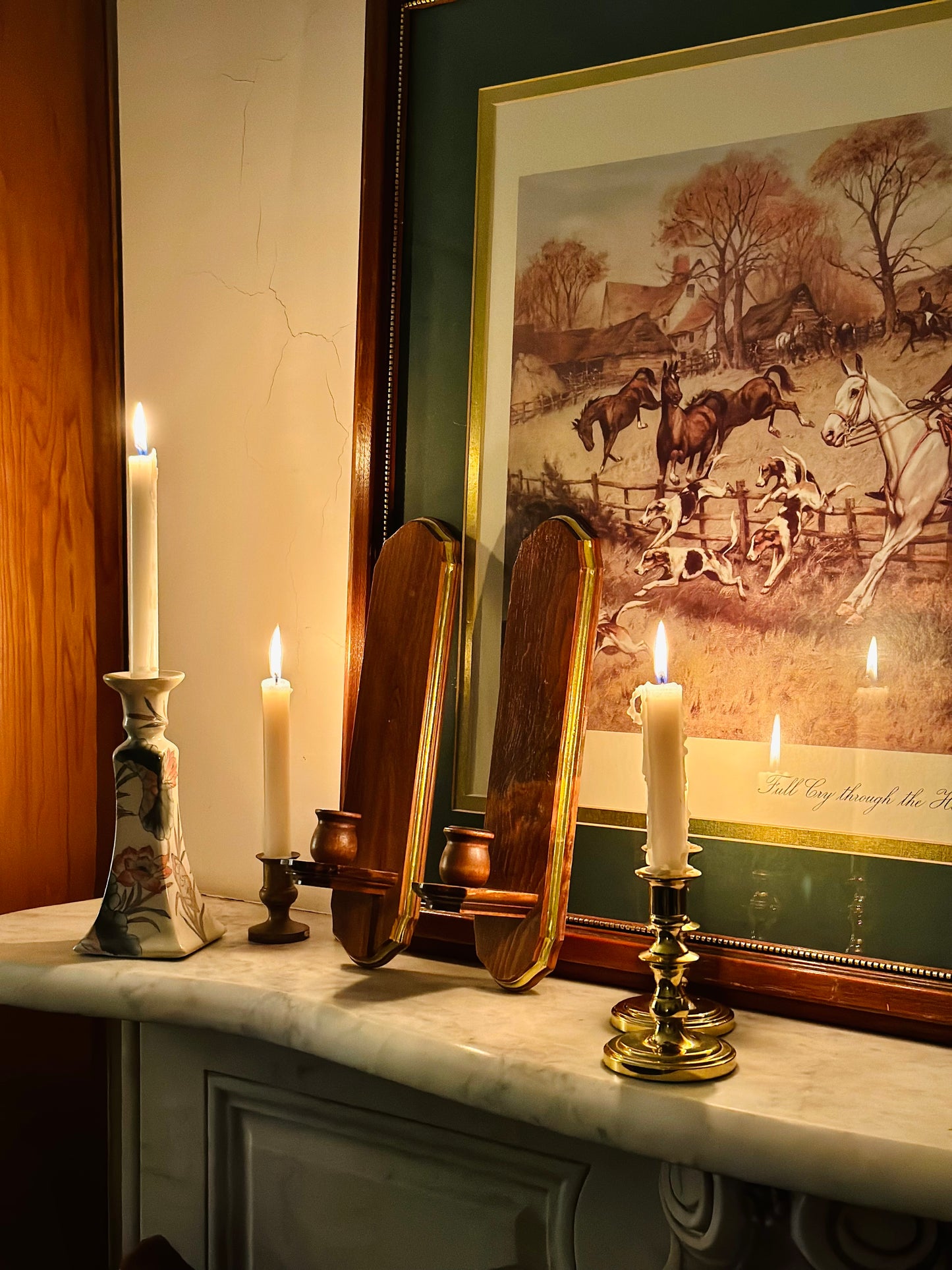 Amber Glow Candle Sconces