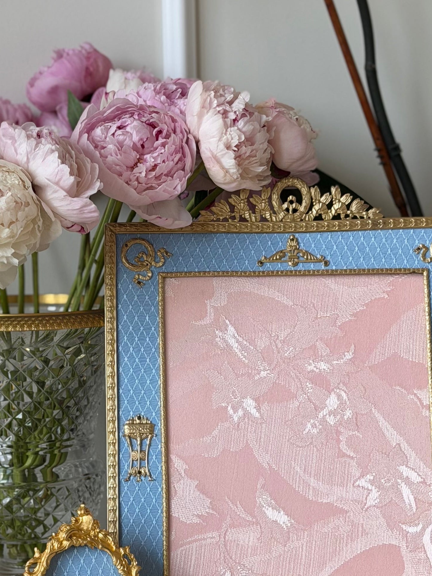 Blue late 19th Century Ormolu Mounted Frame