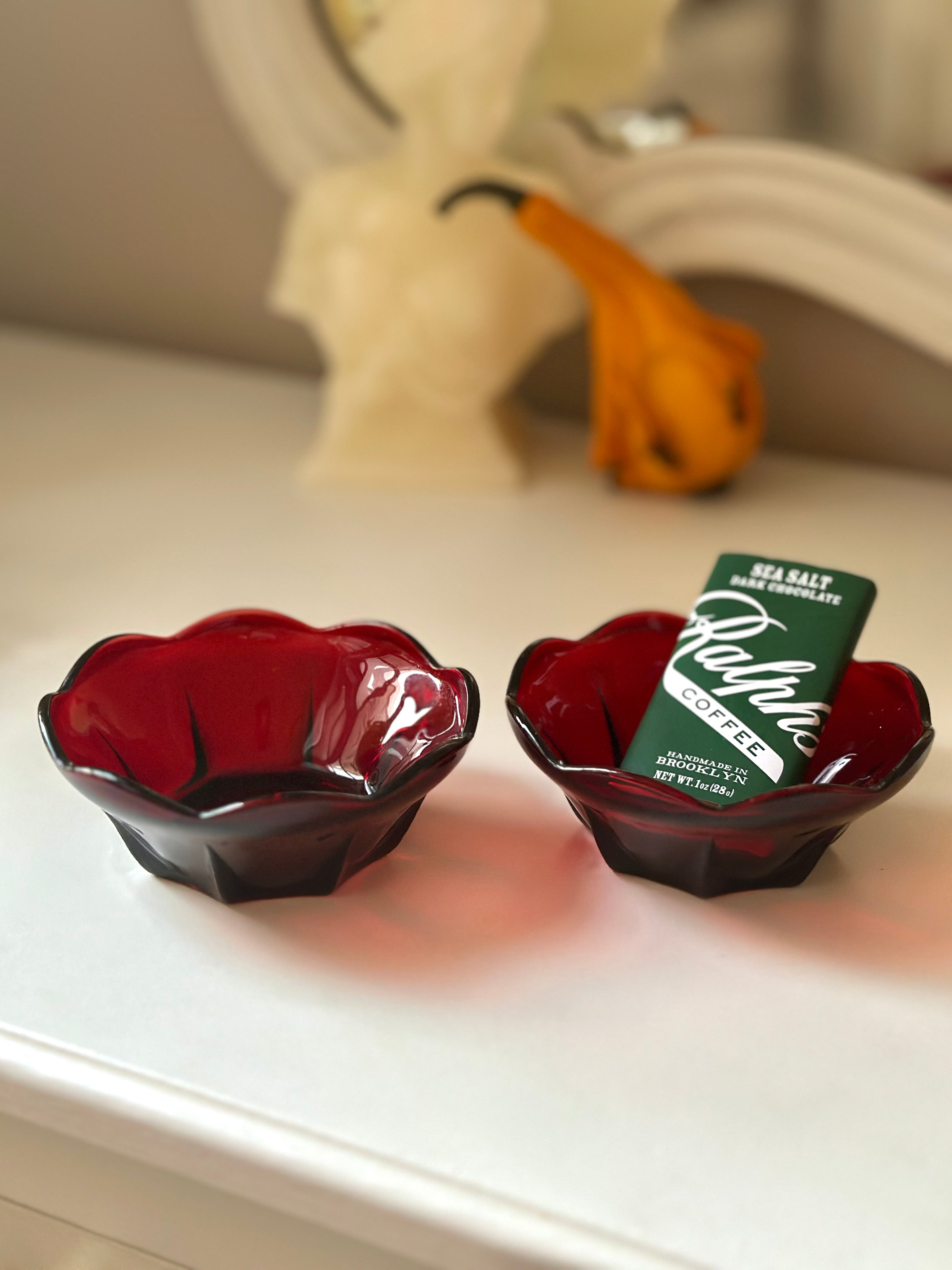 Ruby Red Dessert Bowls