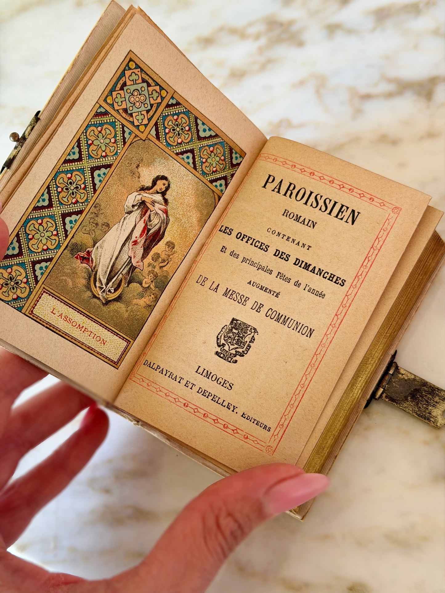 19th Century Mini French Devotional Book