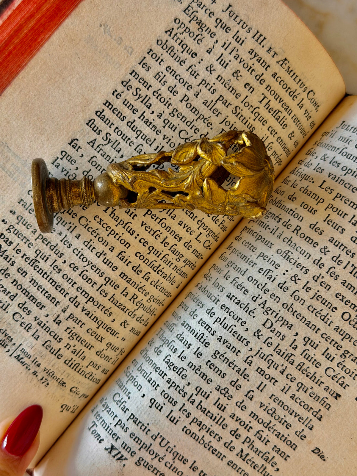 Ornate Floral Art Nouveau Wax Seal
