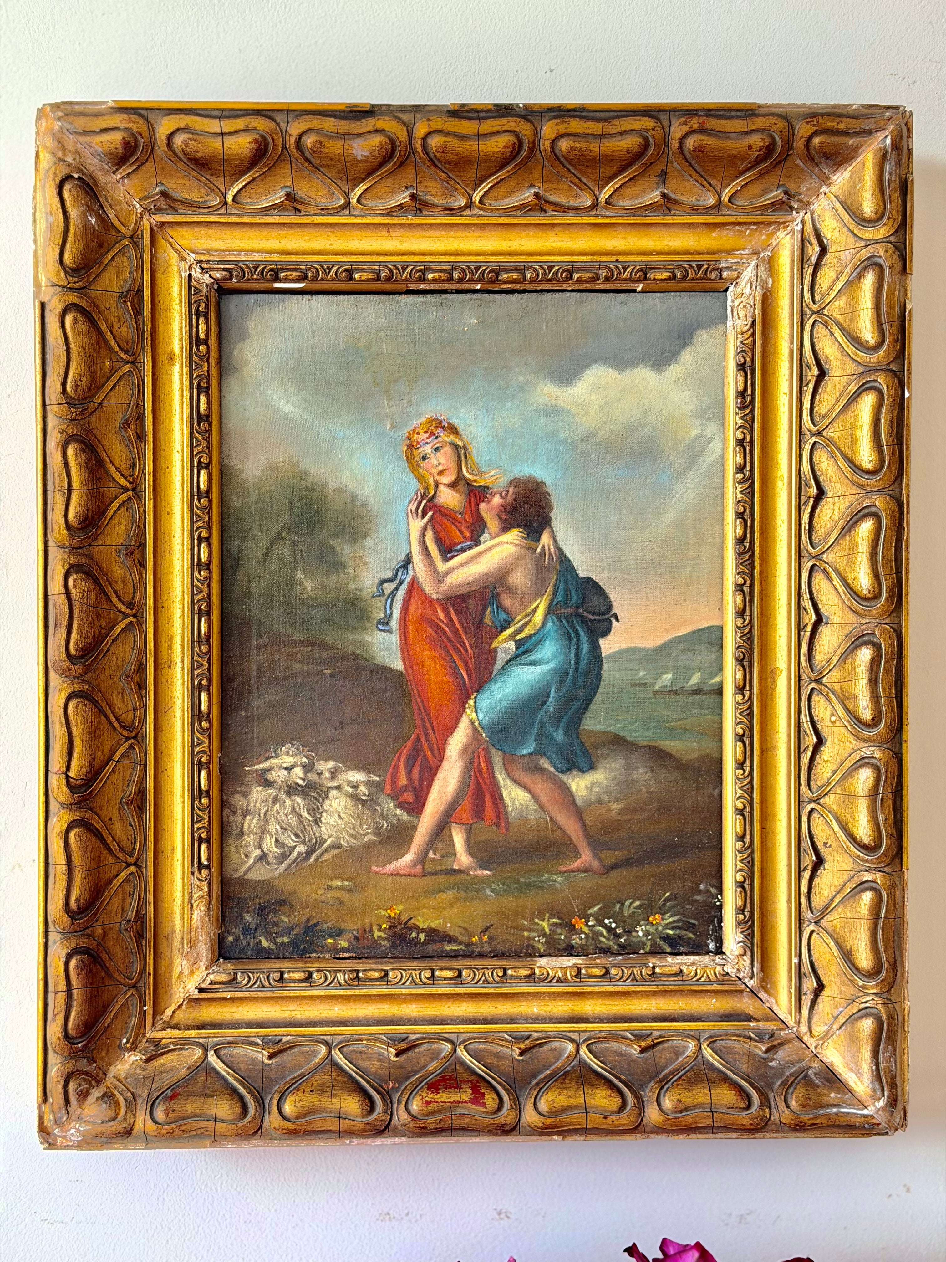 Late 19th Century Neoclassical Figural Oil Painting