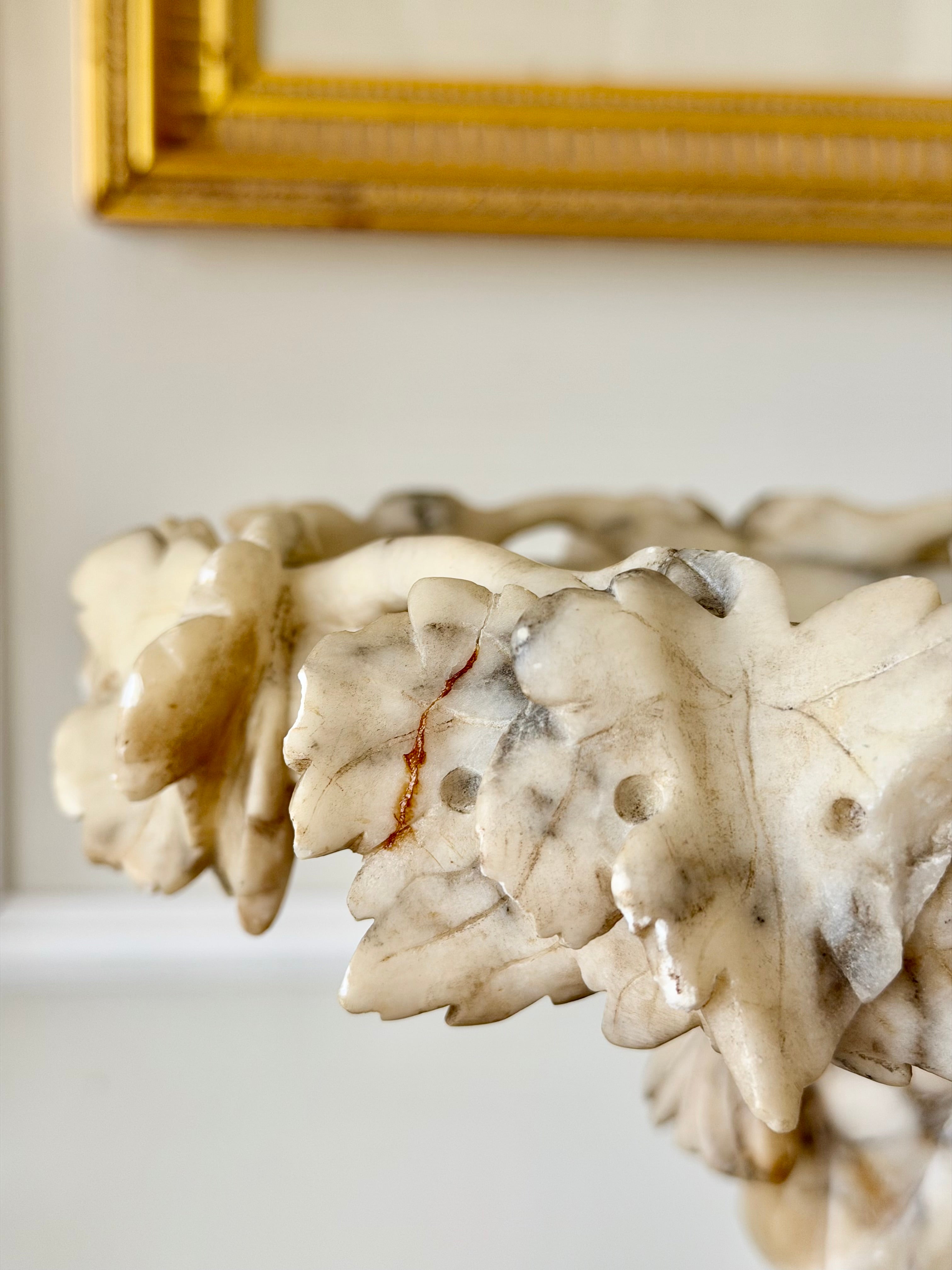Pair of French Alabaster Tazzas