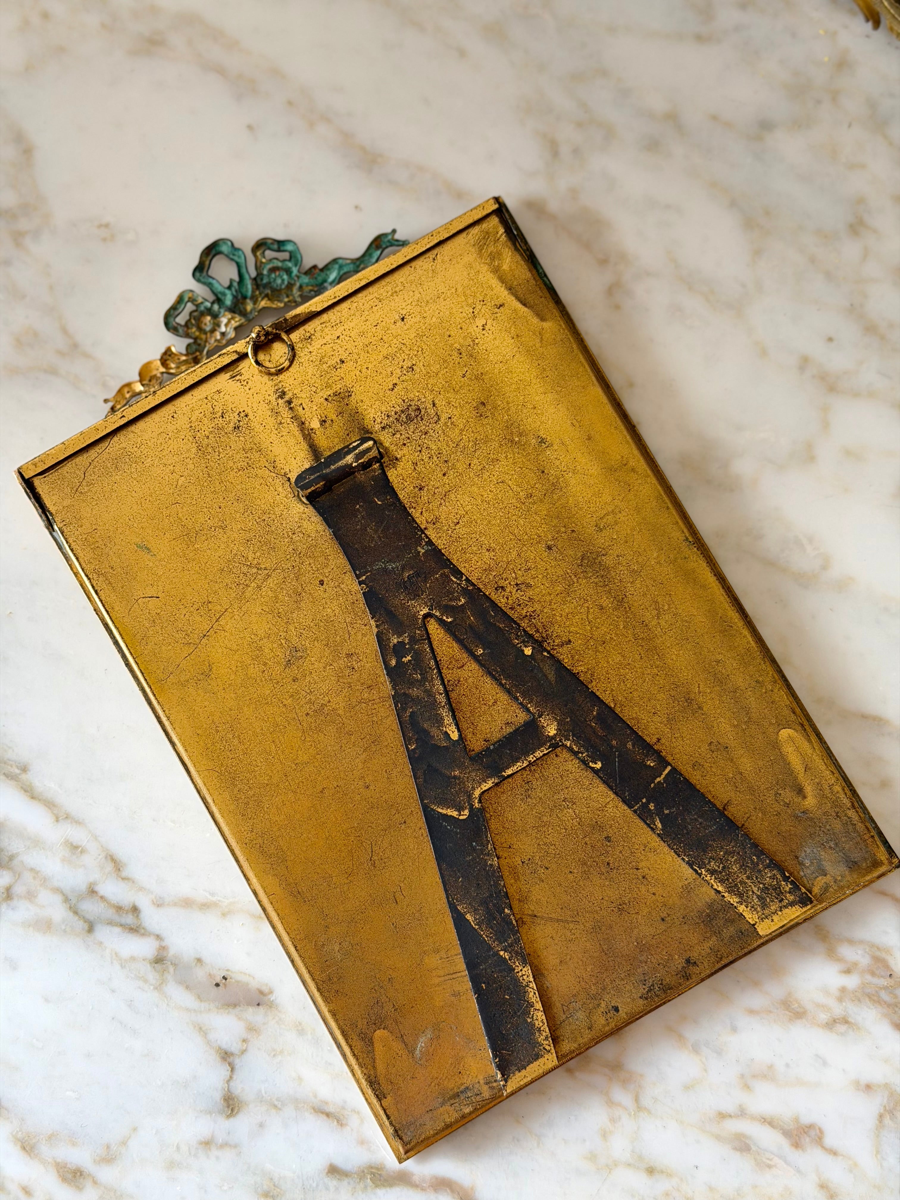 Antique Gilt Brass Frame