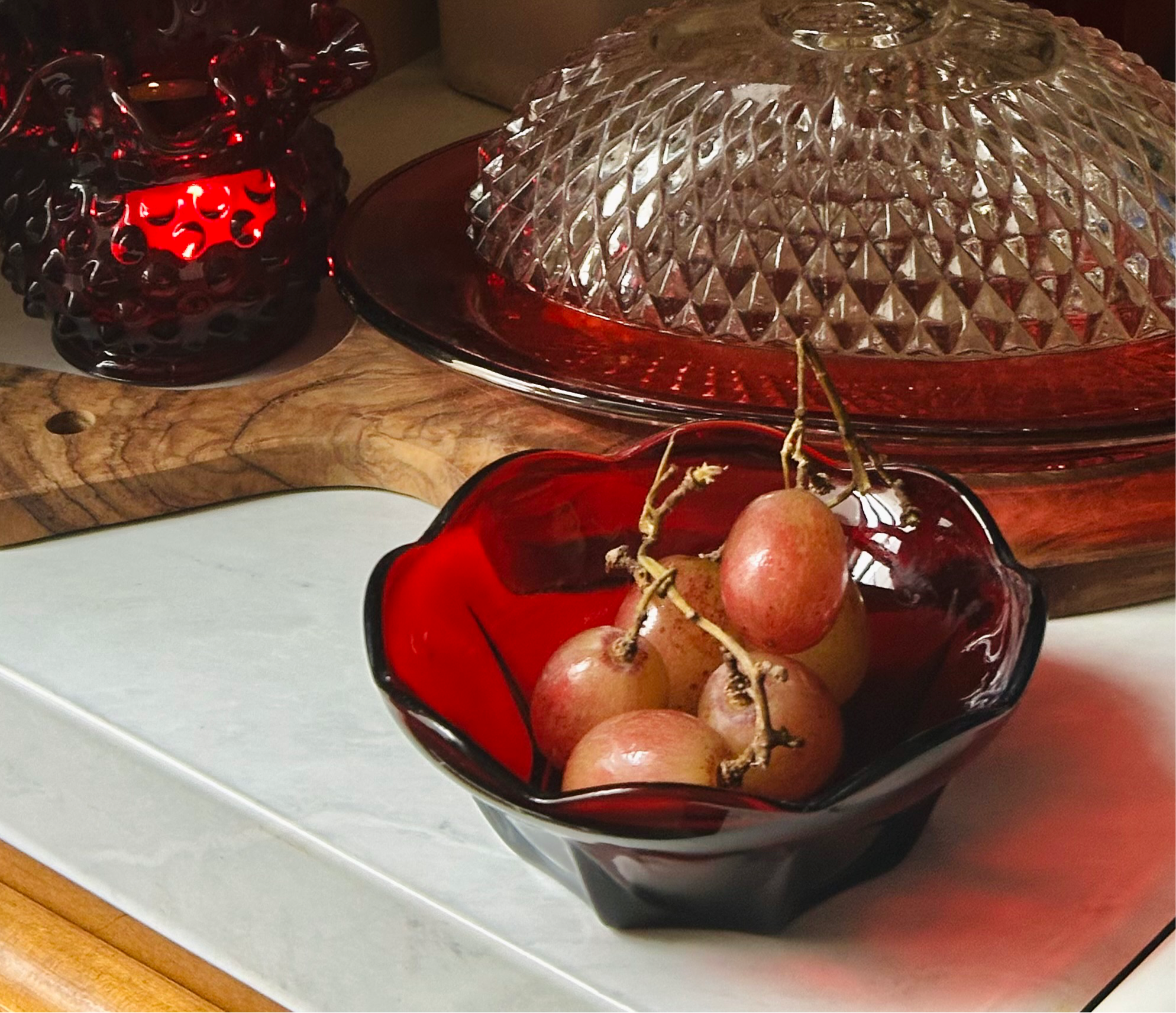 Ruby Red Dessert Bowls