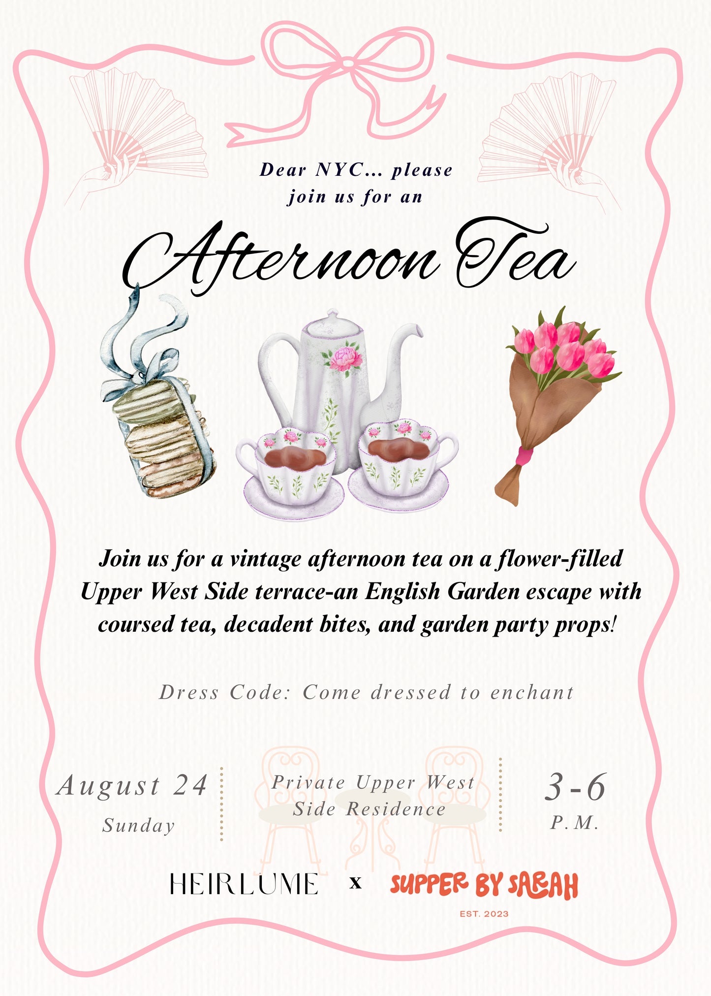NYC Afternoon Tea- August 24th