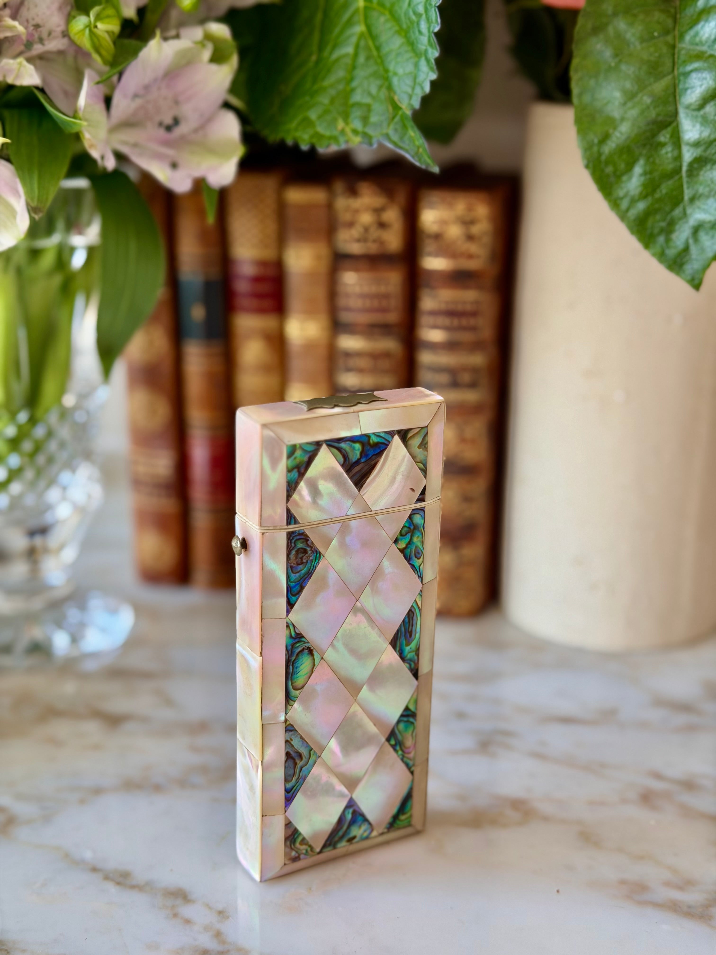 Mother of Pearl & Abalone Cigarette Case