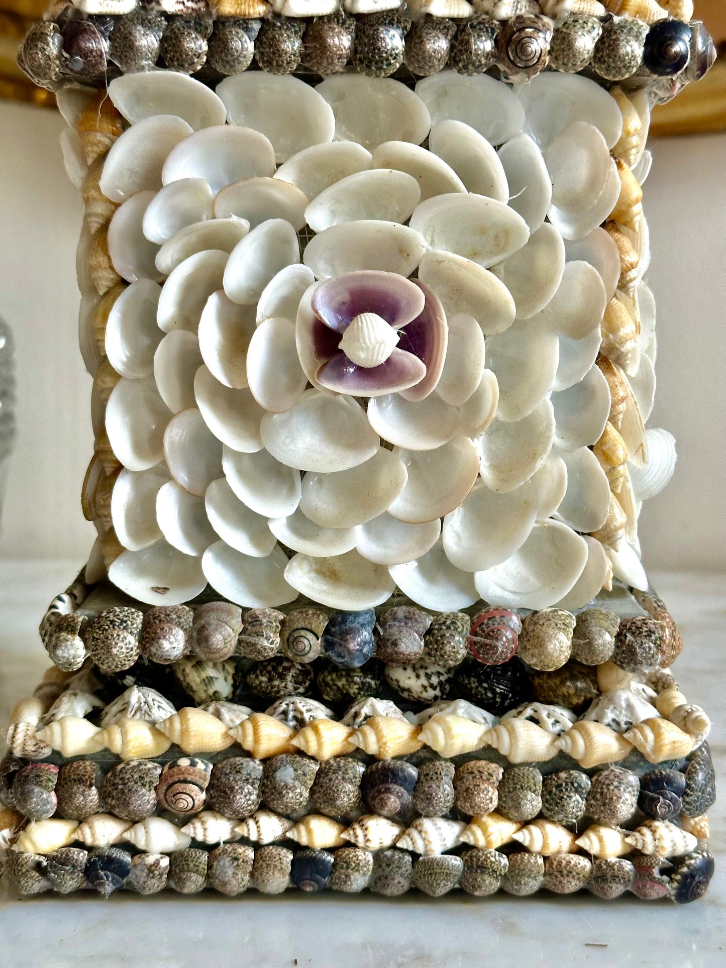 Victorian Seashell Obelisk