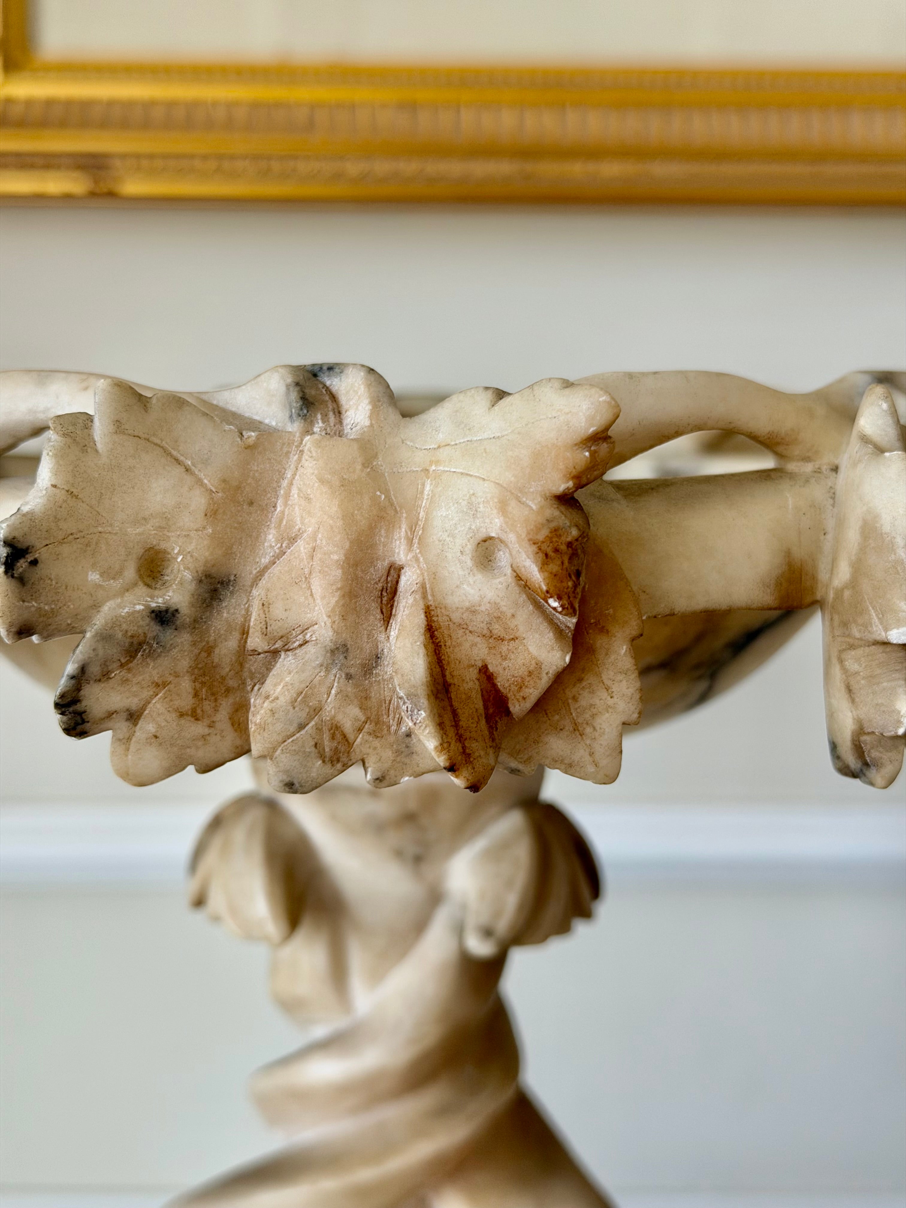 Pair of French Alabaster Tazzas