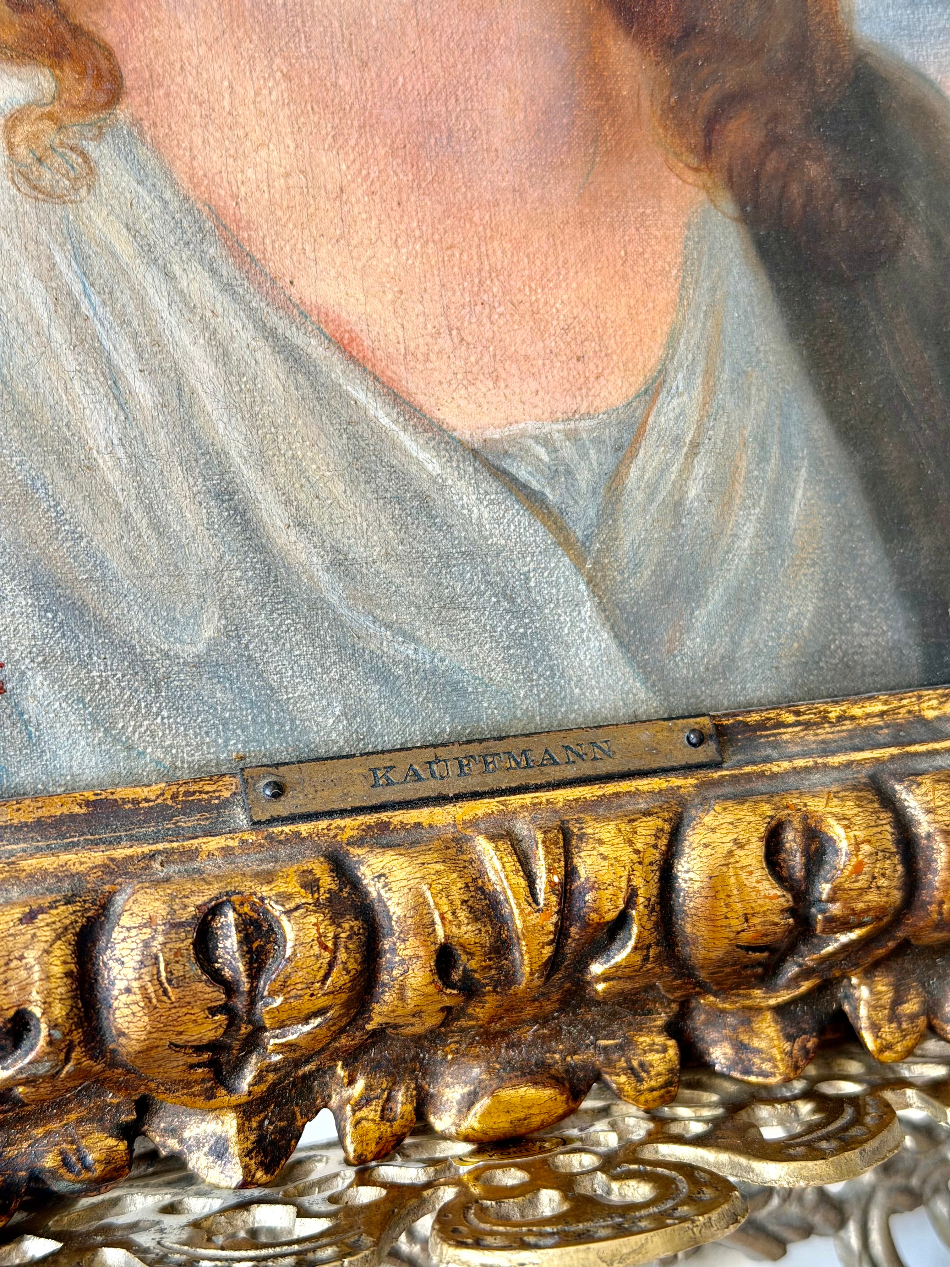 Early 20th Century Portrait After Angelica Kauffman, Oil on Canvas