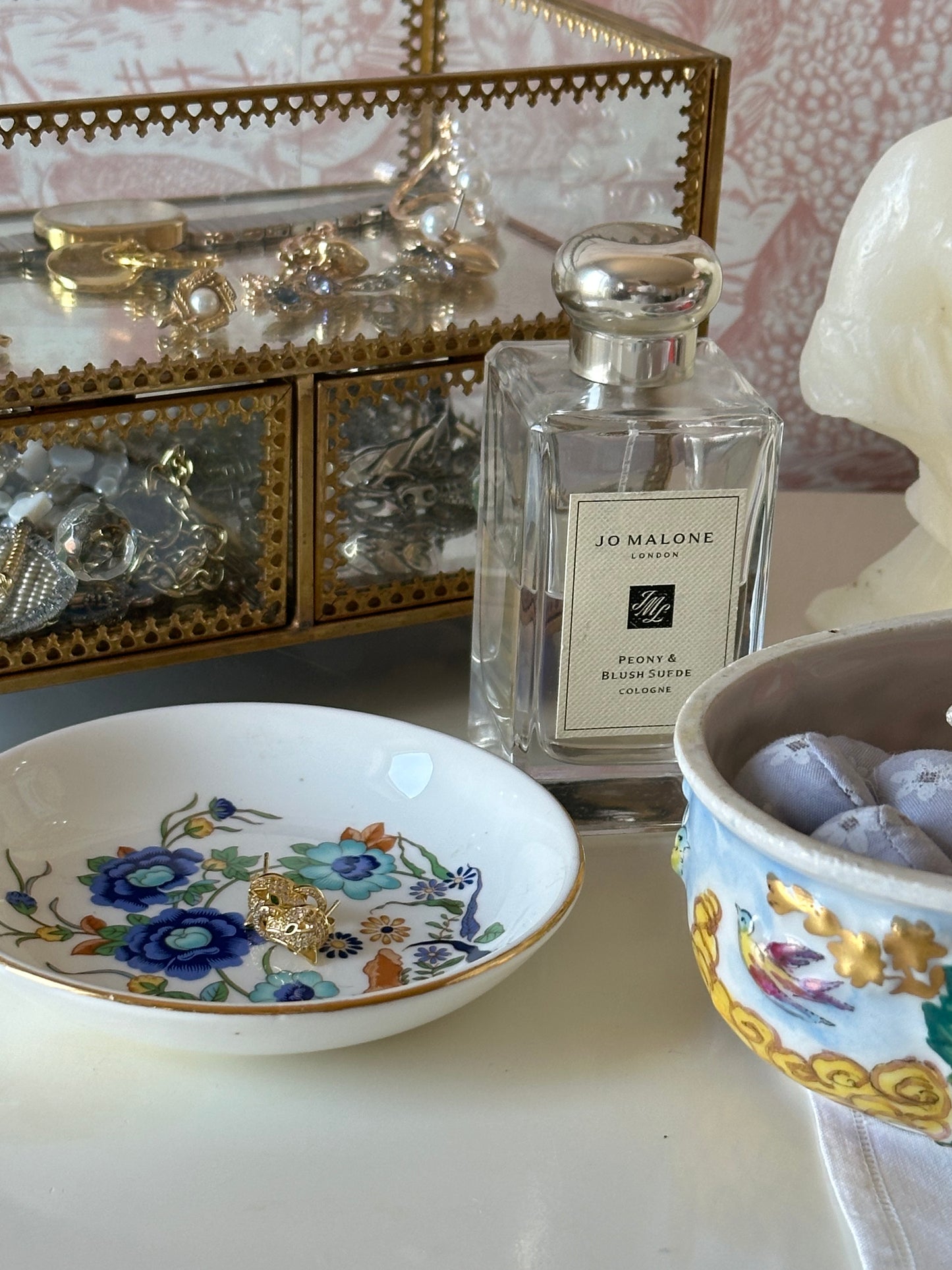 Blue Blossom Trinket Dish