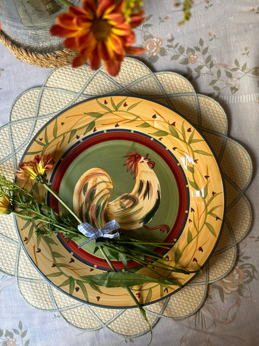 Heritage Rooster Dinner Plates