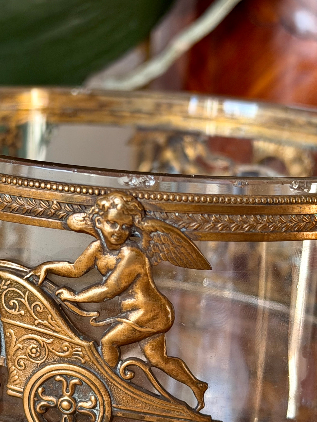 Crystal Box with Gilt Bronze Mounts and Cameo Bust Lid