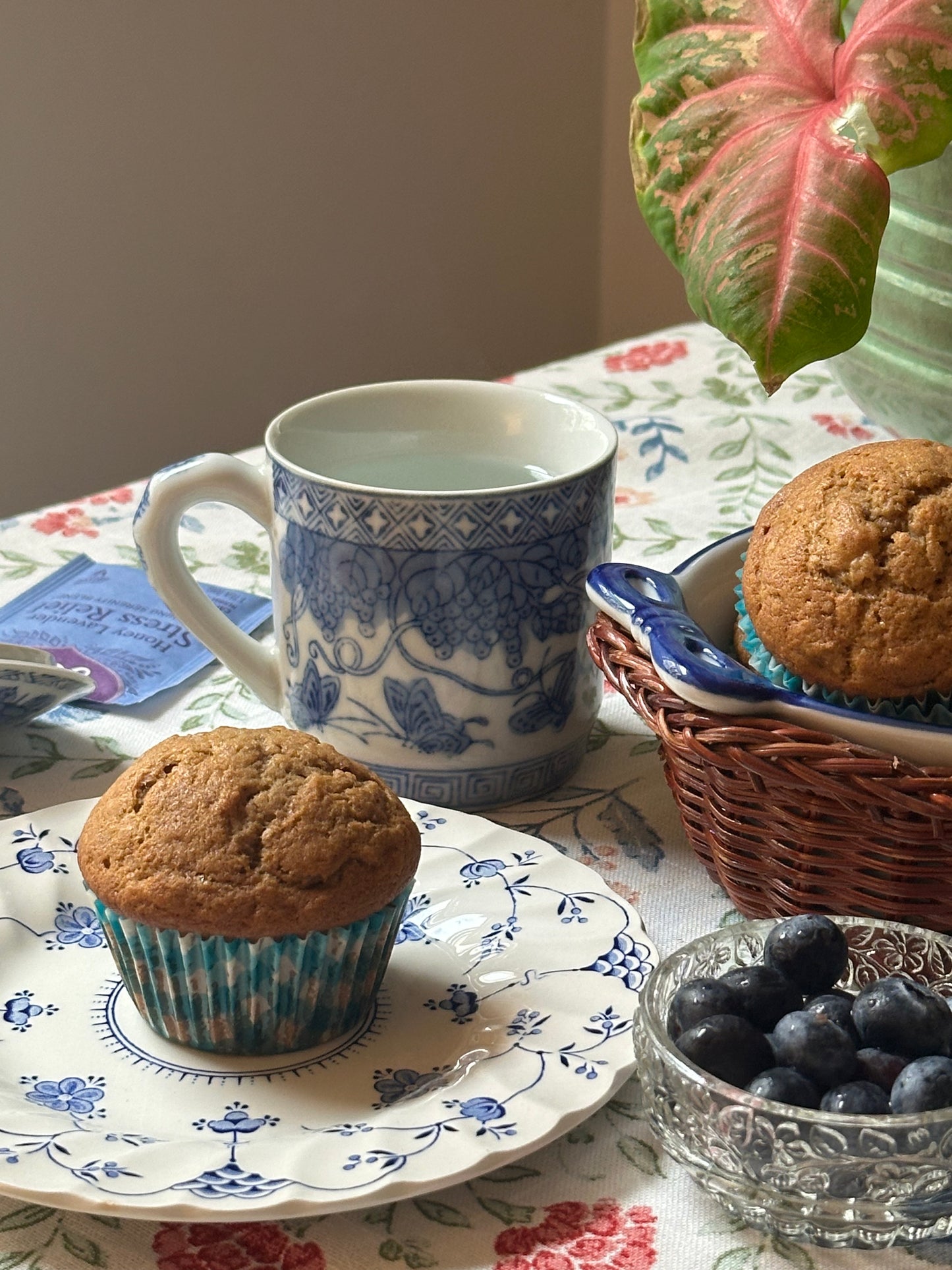 Sea Breeze Butterfly Mugs- Set of 2 (No Lids)