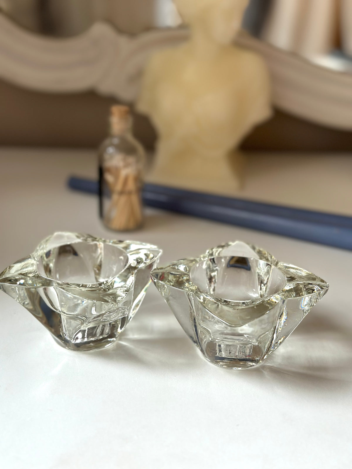 Cambridge Crystal Taper Candle Holders