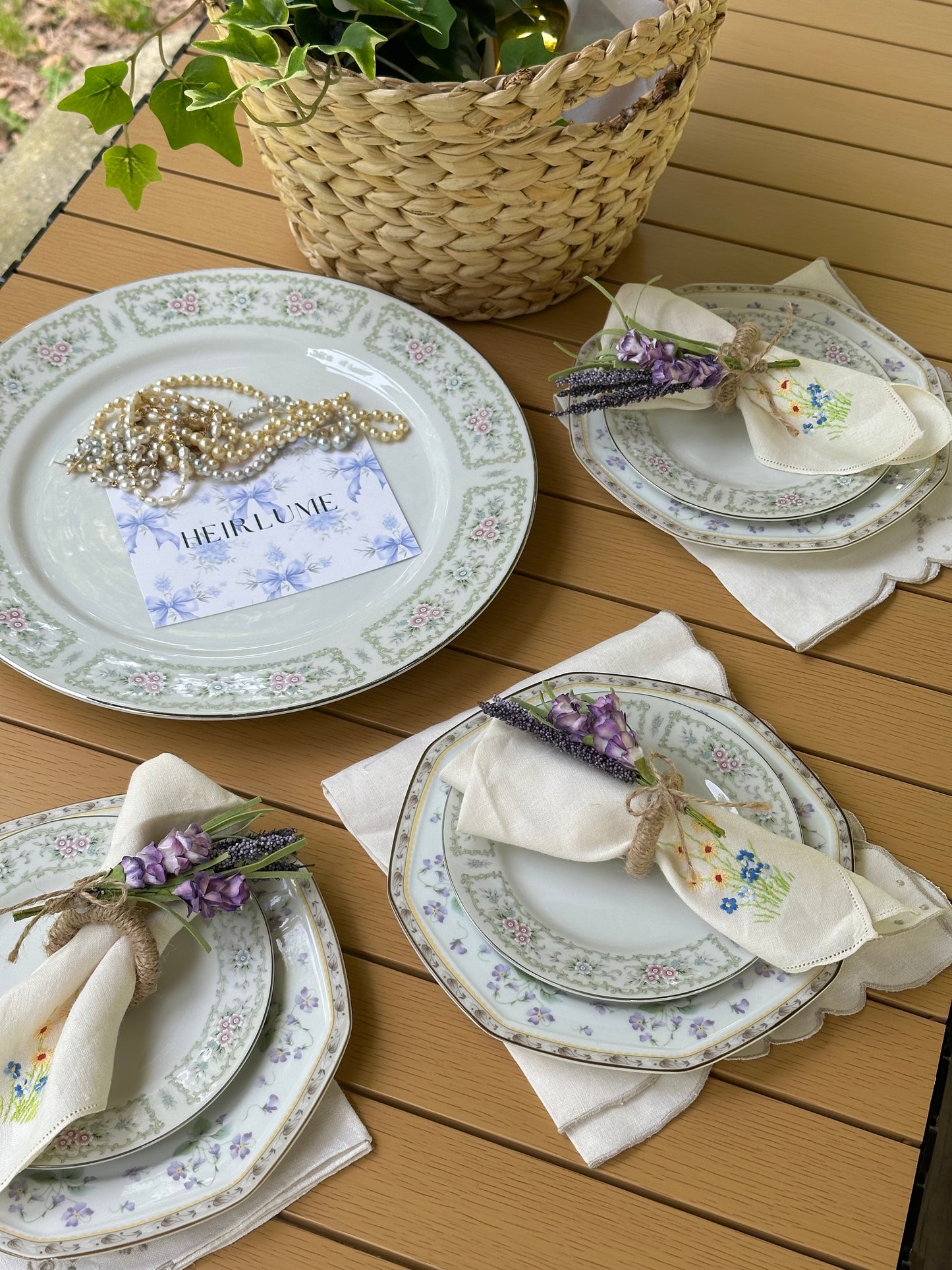 Violet Dream Salad Plate Set