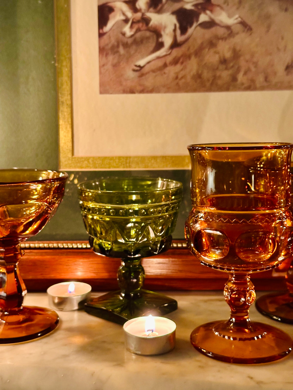 Olive Lane Thumbprint Goblets
