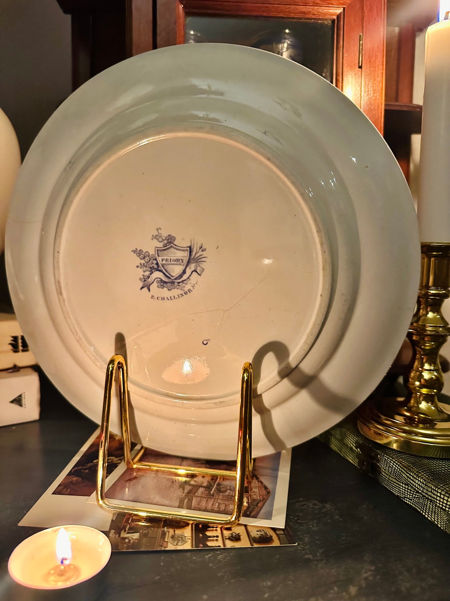 Blue Priory Charm Plate