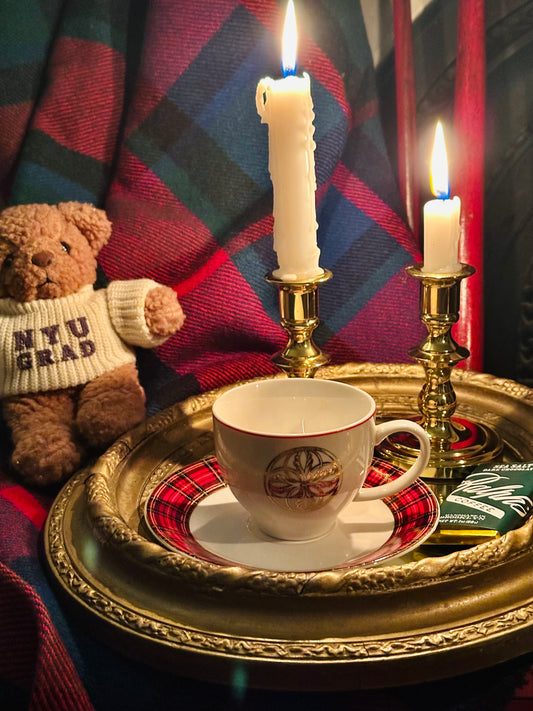 Regal Plaid Tea Set