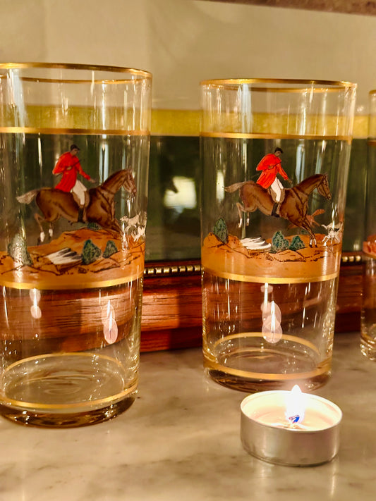 Equestrian Elegance Highball Glasses