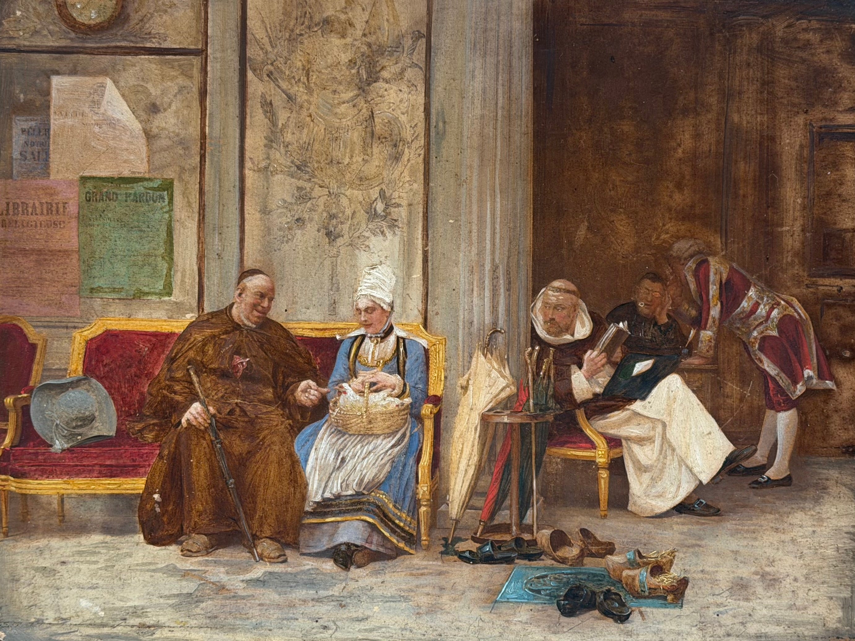 19th Century French Interior Genre Scene