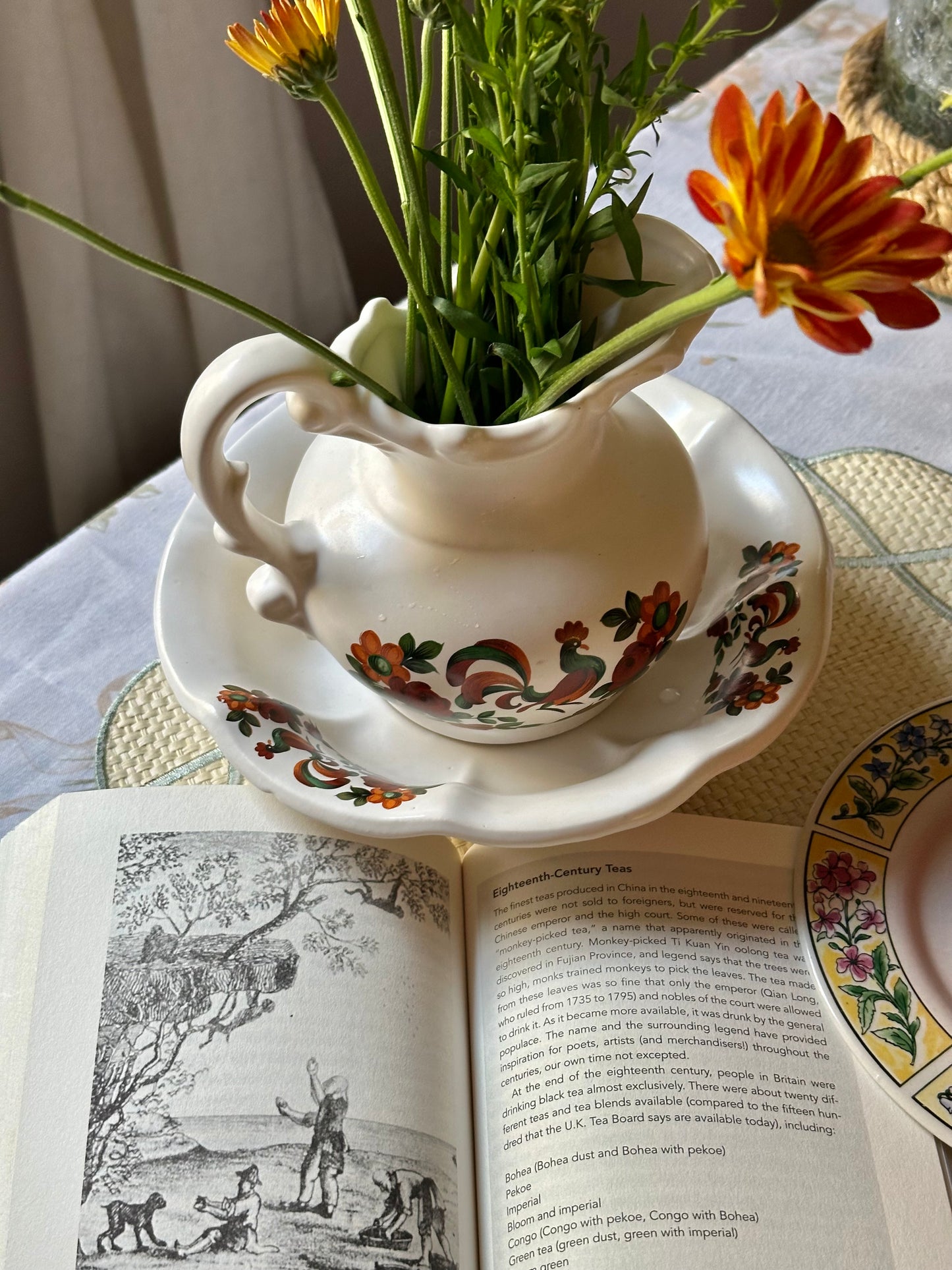 McCoy Rooster Pitcher and Basin Set