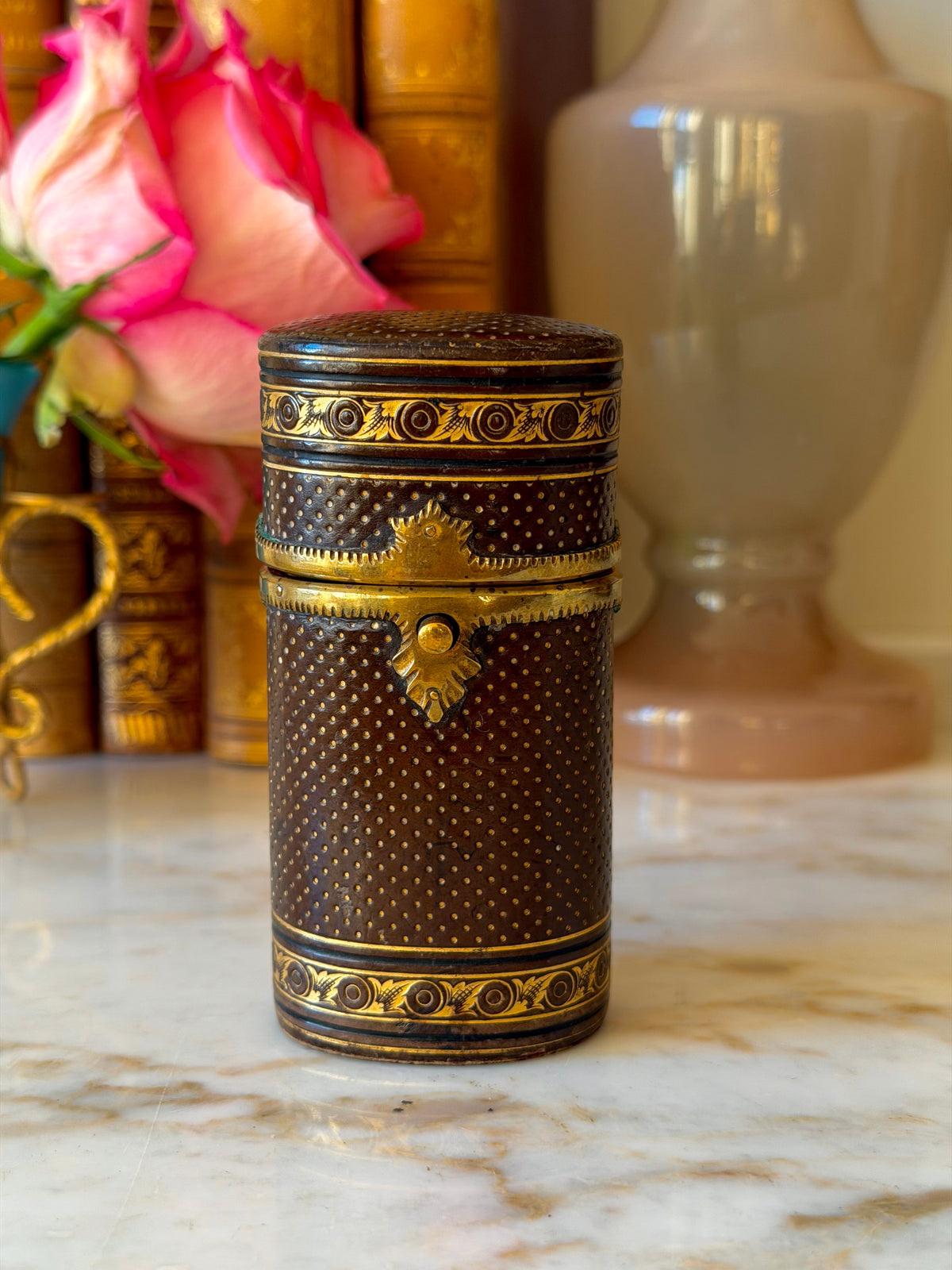 Tooled Leather Nécessaire