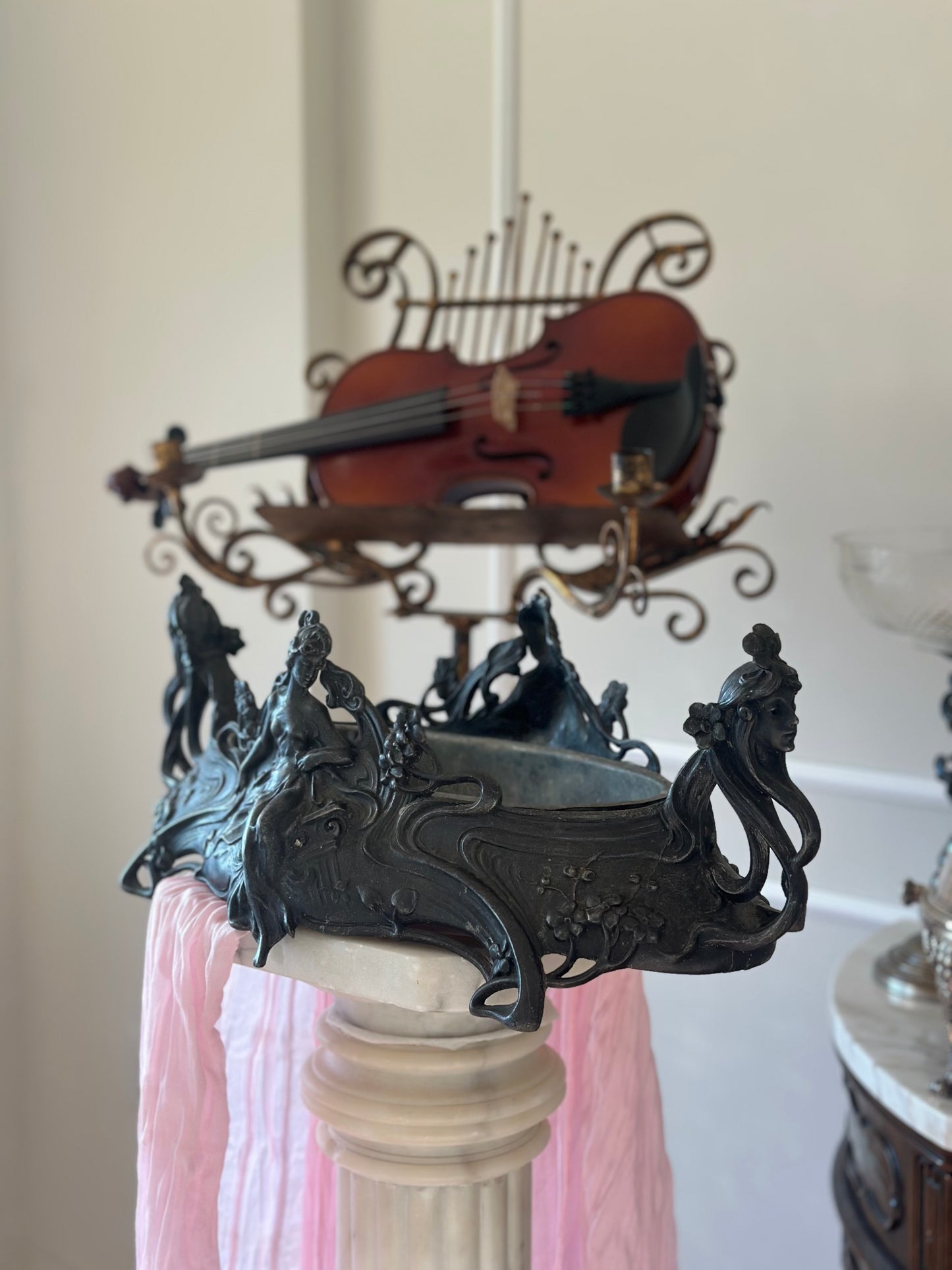 Figural antique art nouveau jardiniere