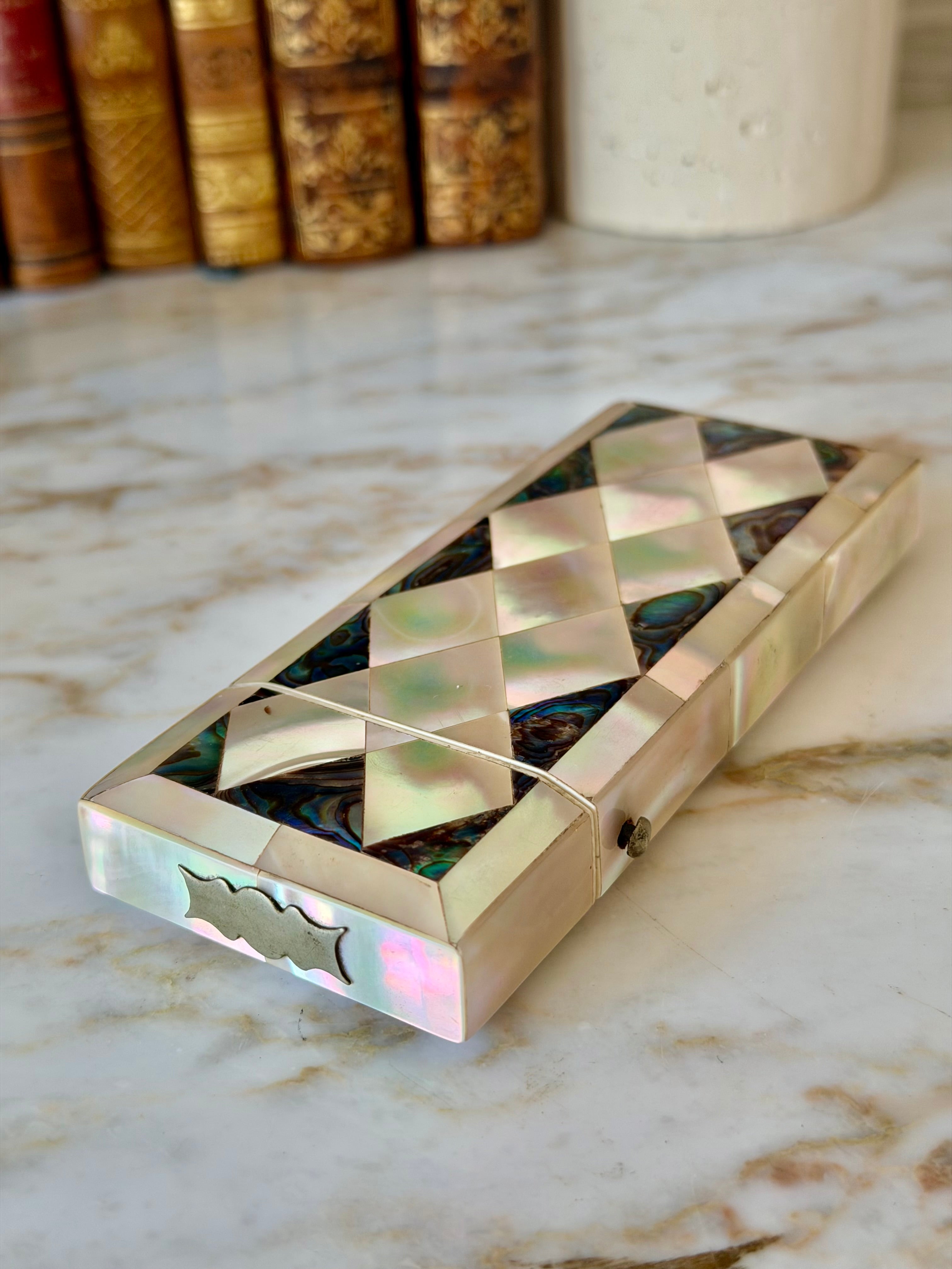 Mother of Pearl & Abalone Cigarette Case
