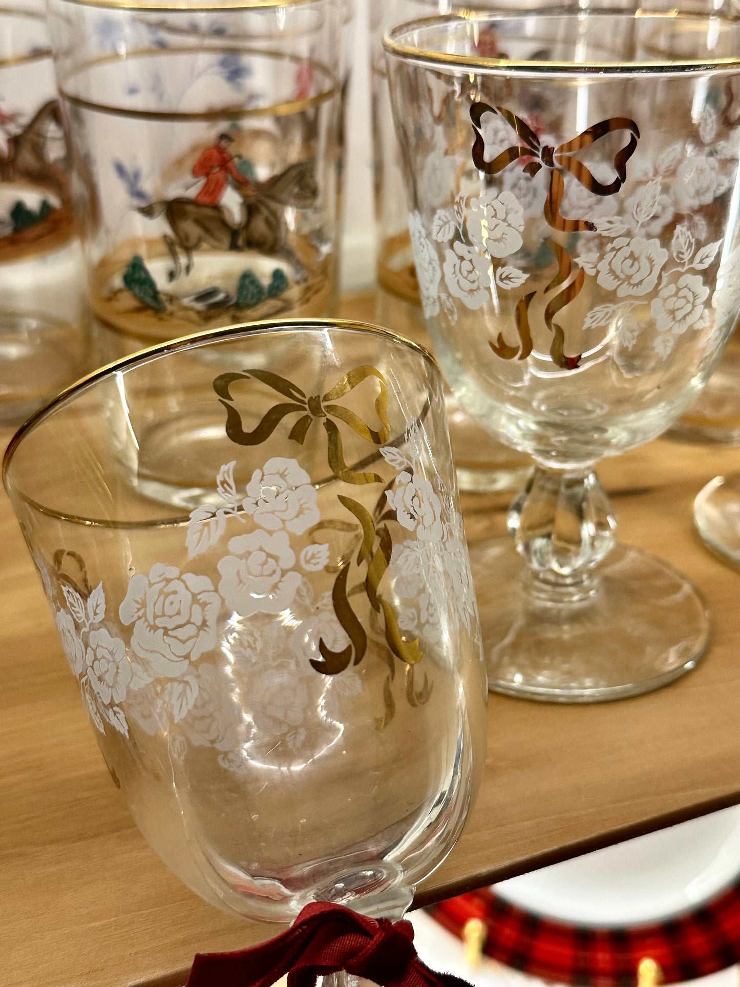 Libbey Golden Bow Glasses