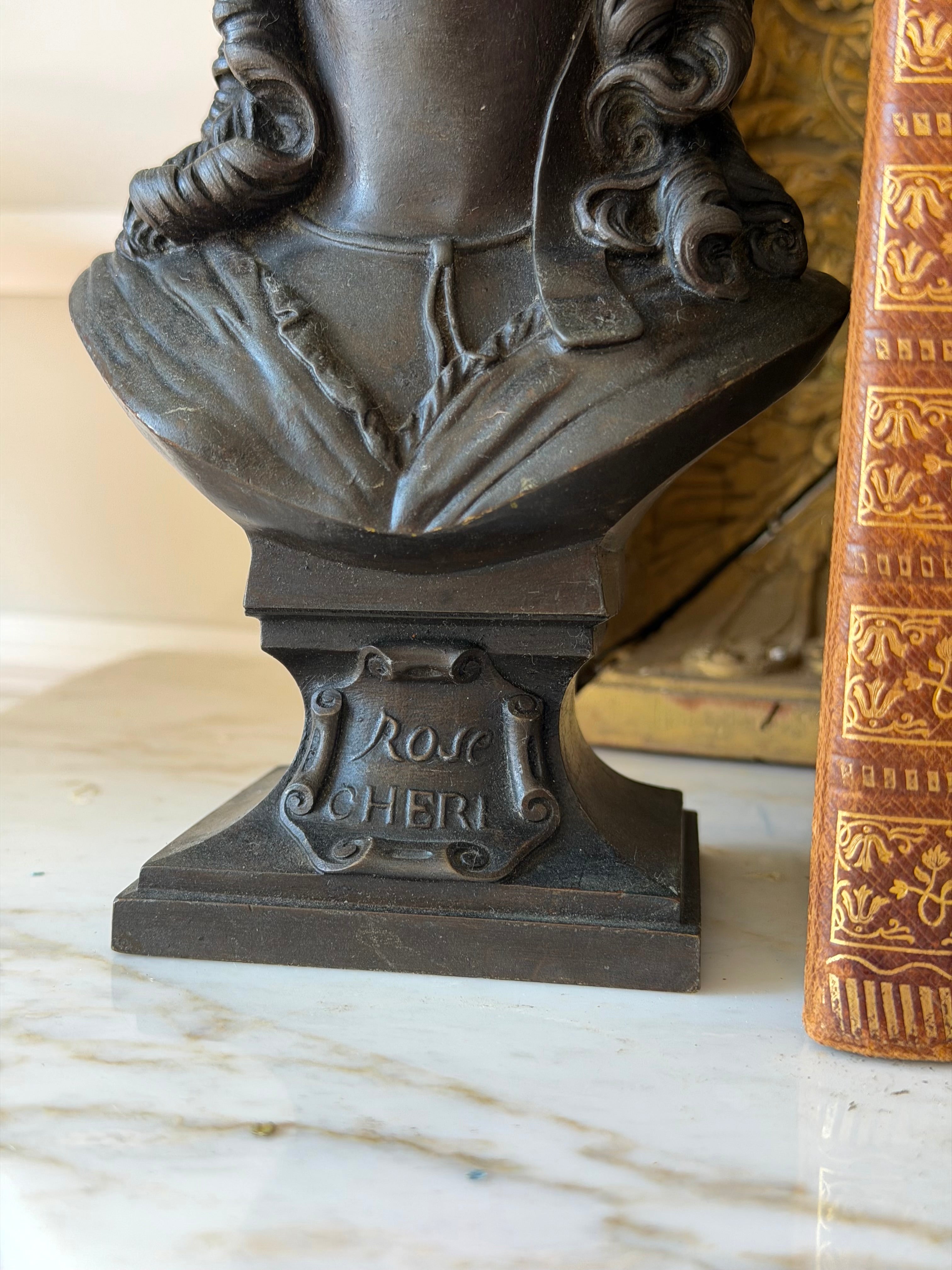 Bronzed Spelter “Rose Chéri” Bust