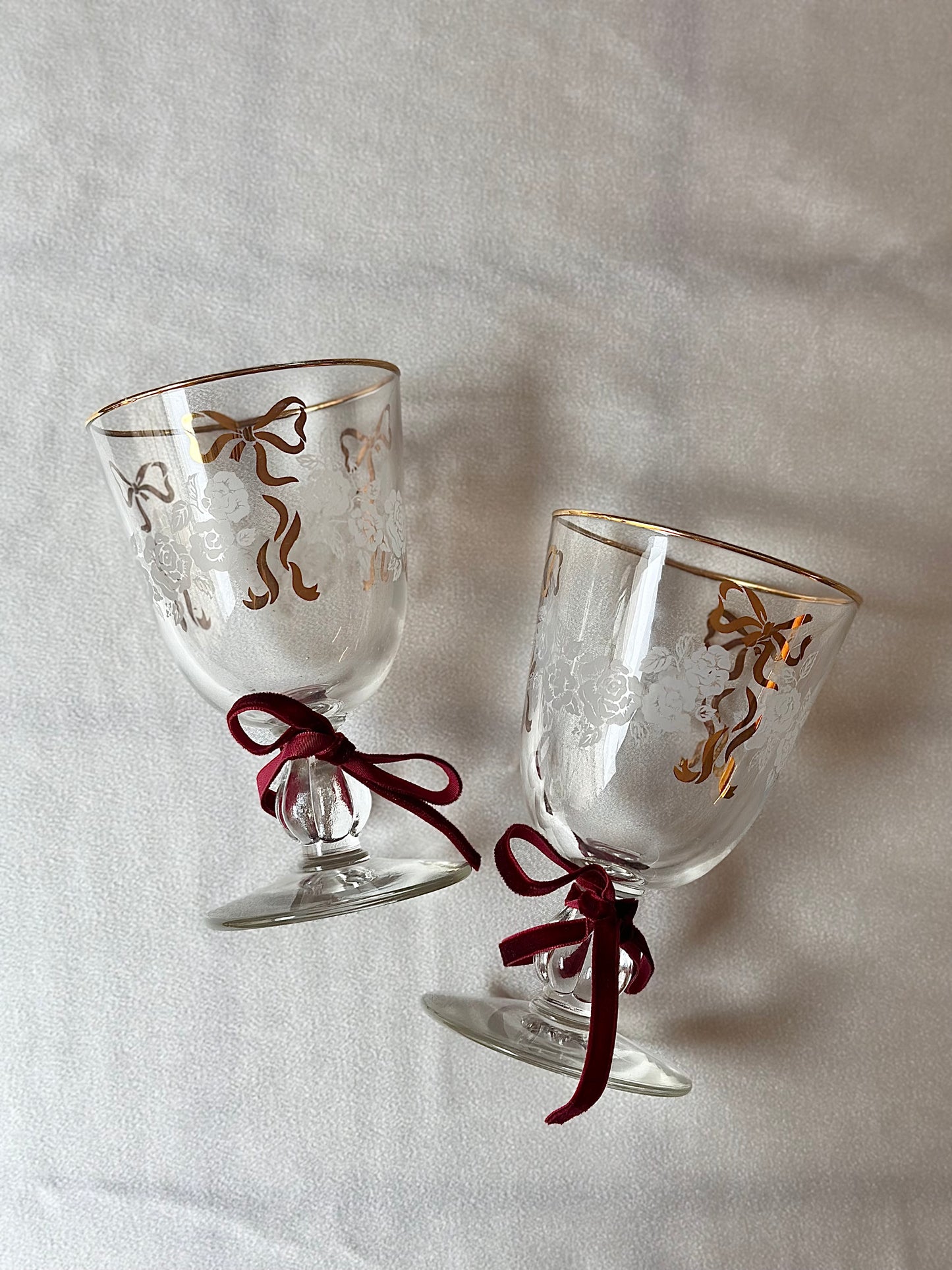 Libbey Golden Bow Glasses