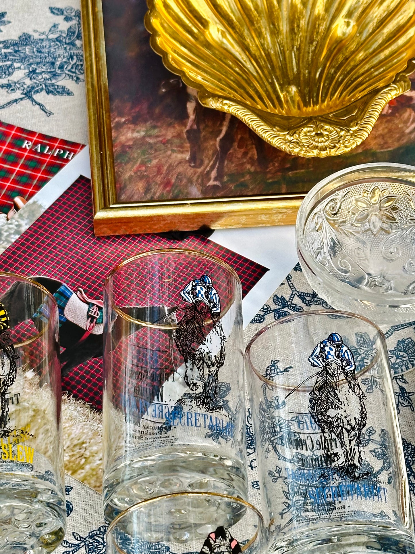 Triple Crown Winner Highball Glasses