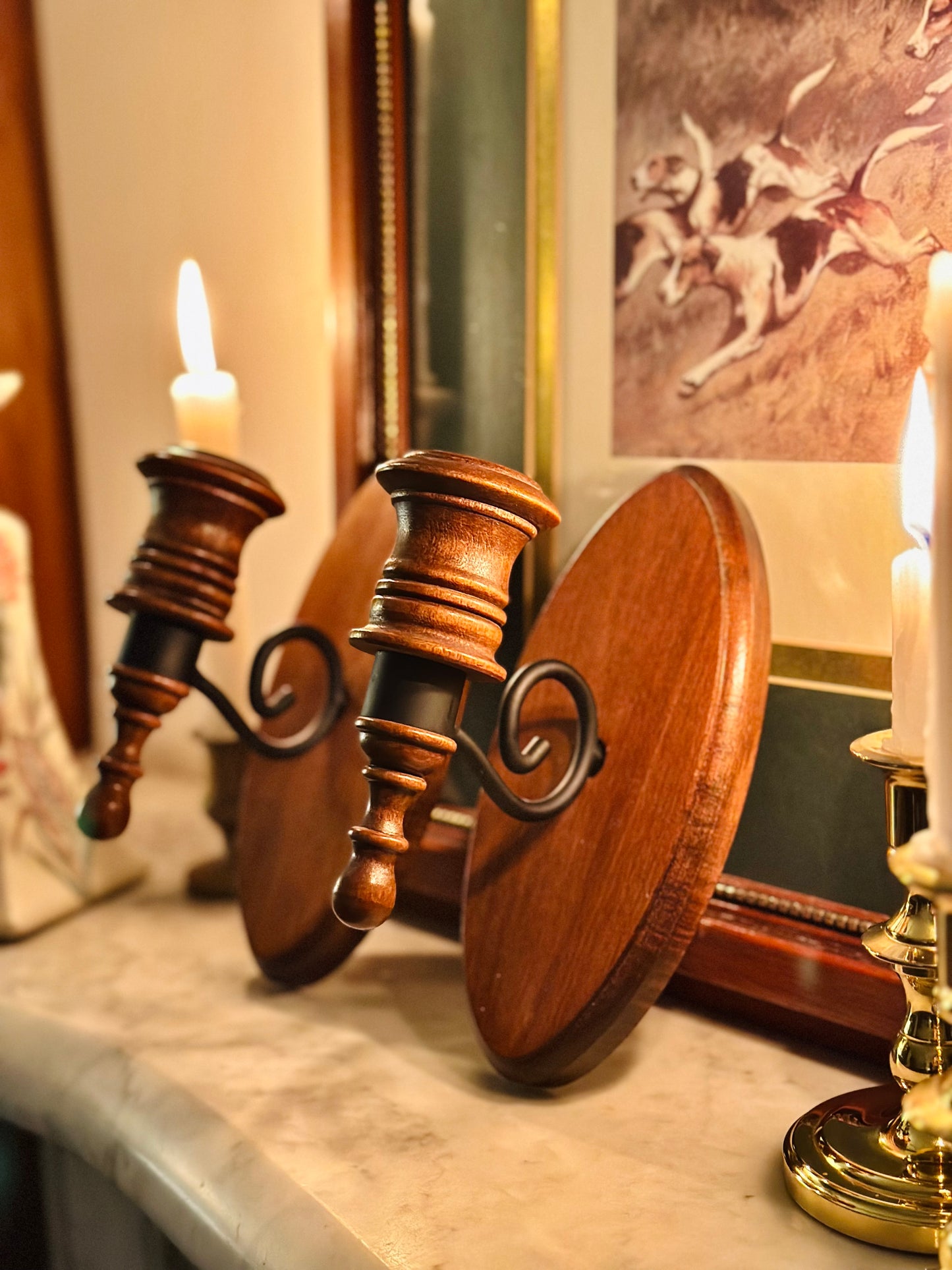 Old World Candle Sconces