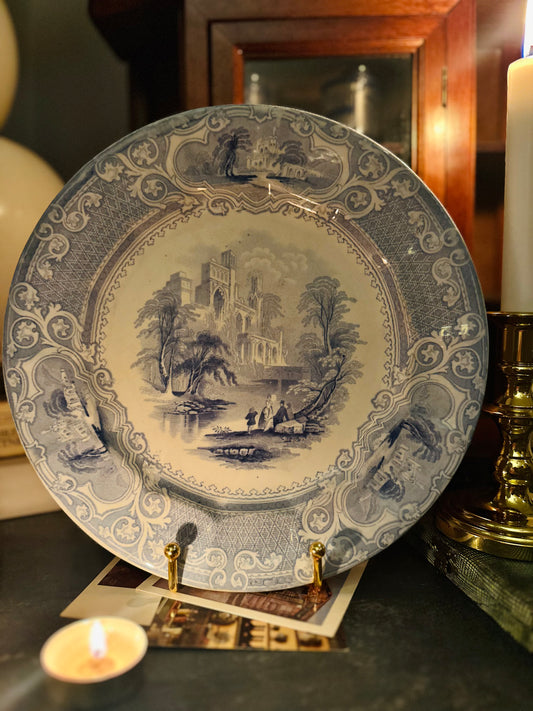 Blue Priory Charm Plate