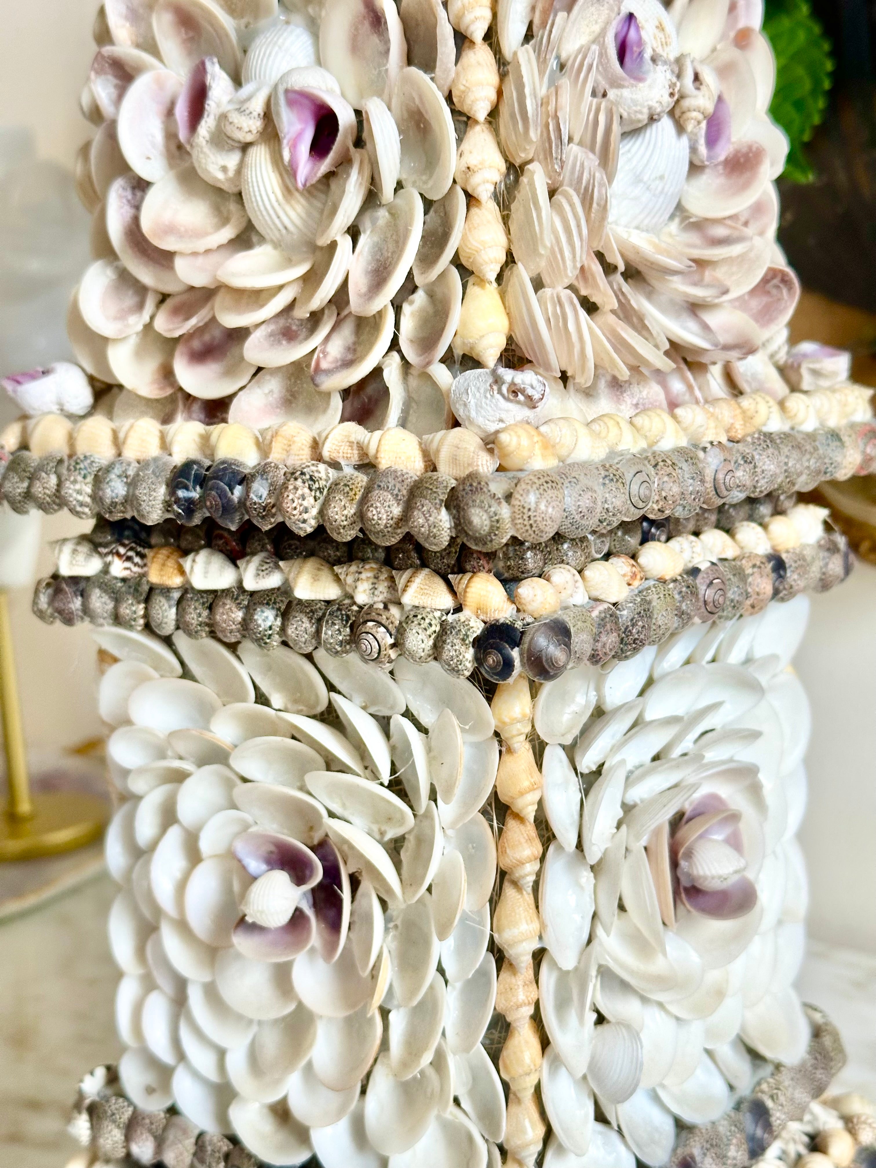 Victorian Seashell Obelisk