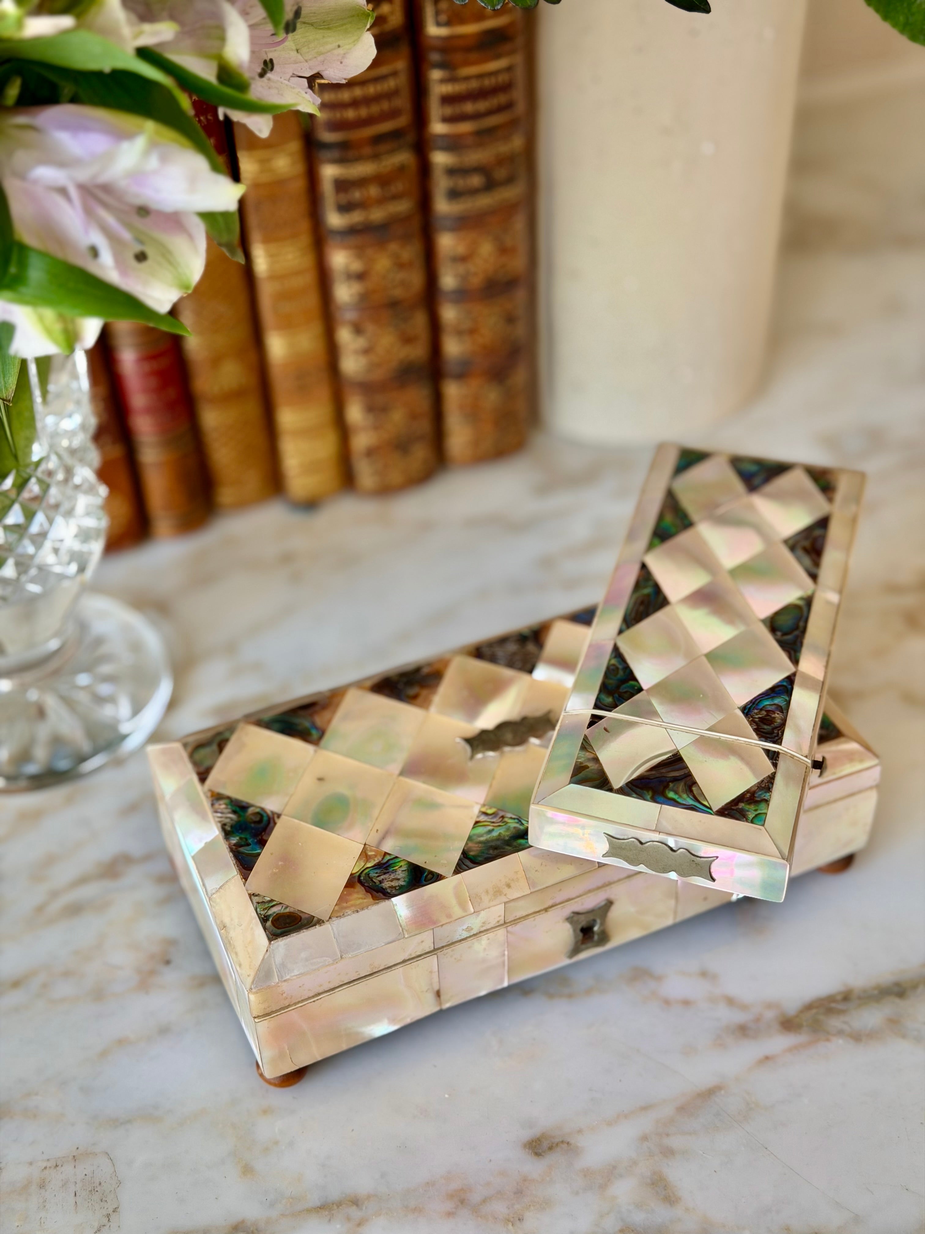 Mother of Pearl & Abalone Cigarette Case