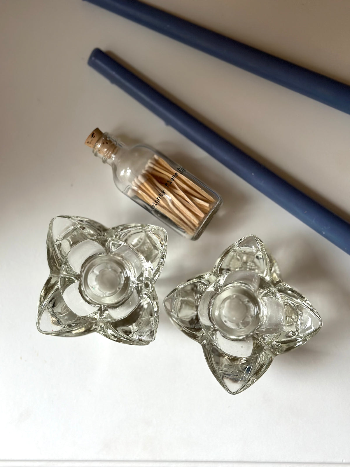 Cambridge Crystal Taper Candle Holders