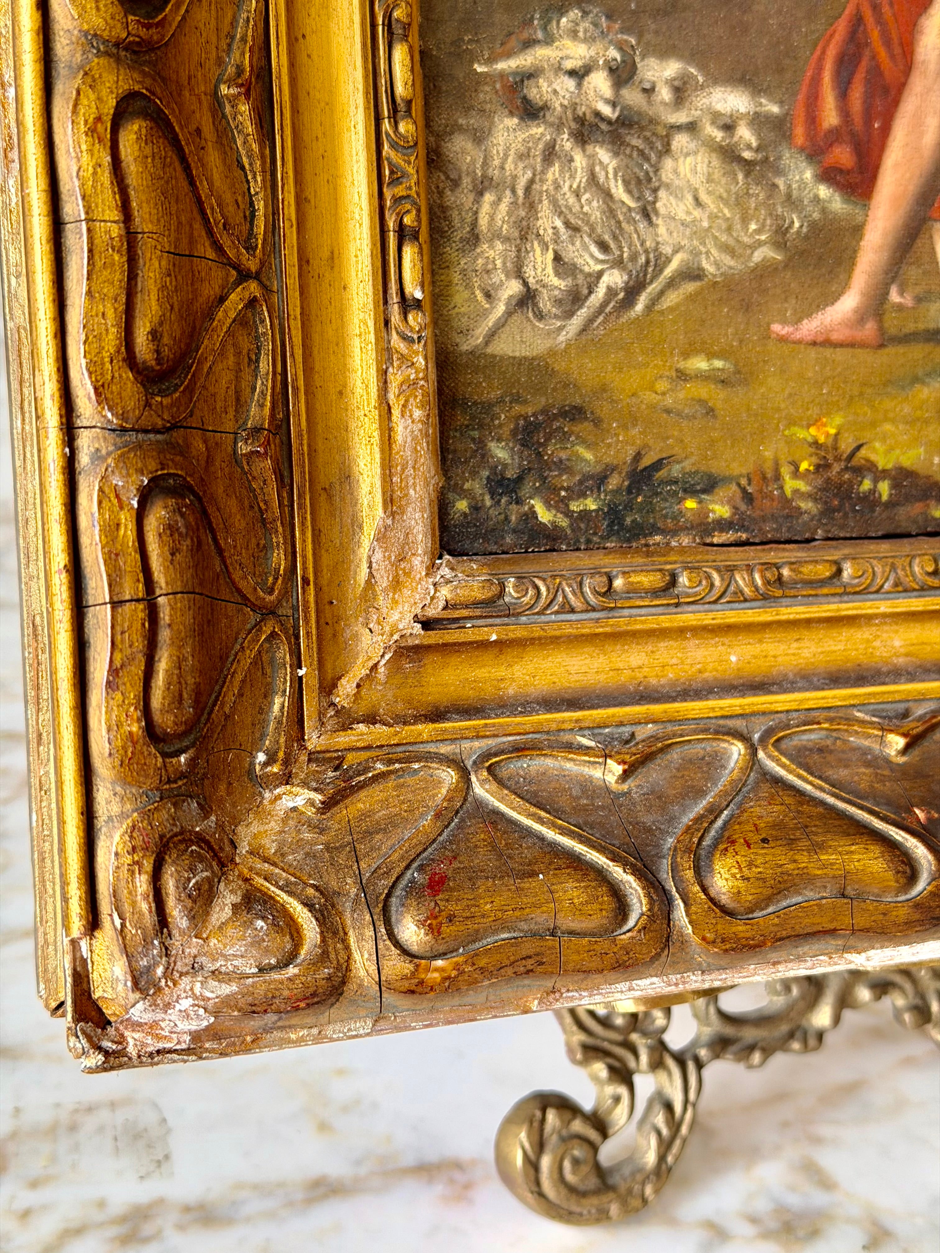 Late 19th Century Neoclassical Figural Oil Painting
