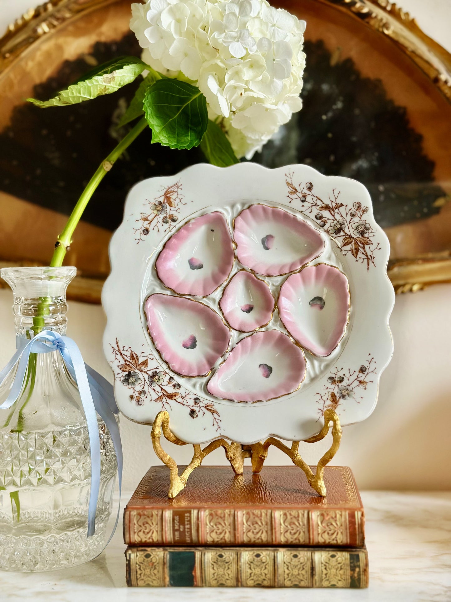 Antique Austrian Oyster Plate