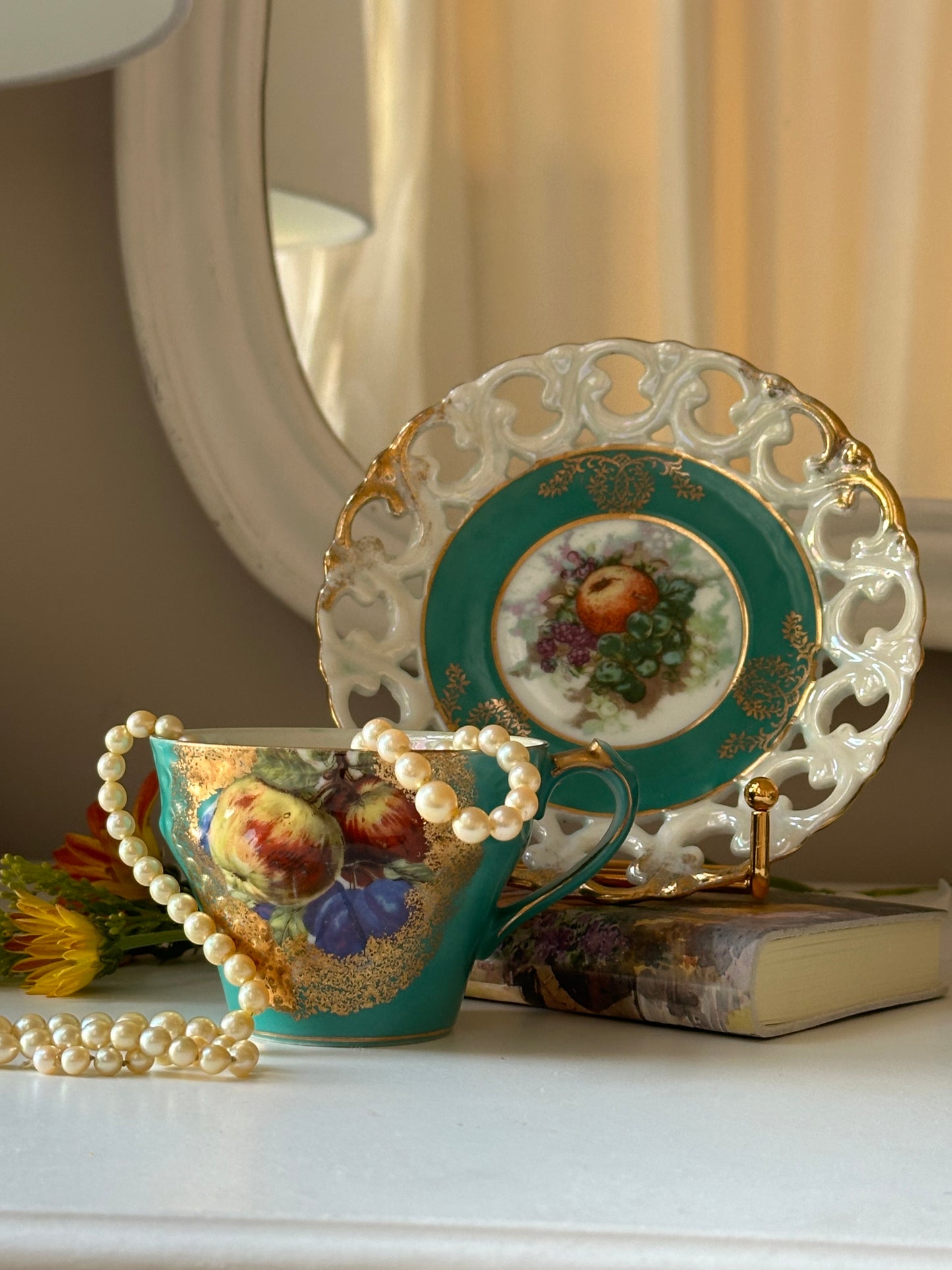 Gilded Grove Teacup Set