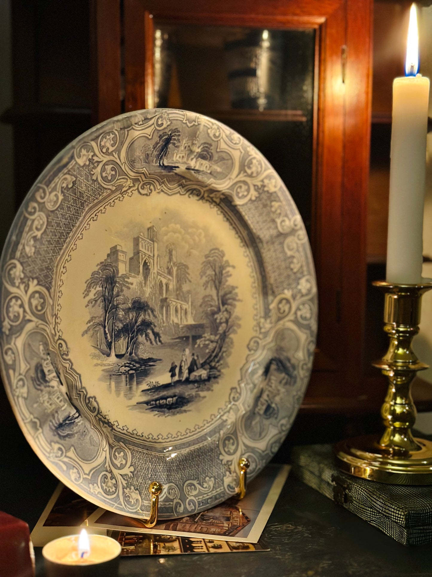 Blue Priory Charm Plate