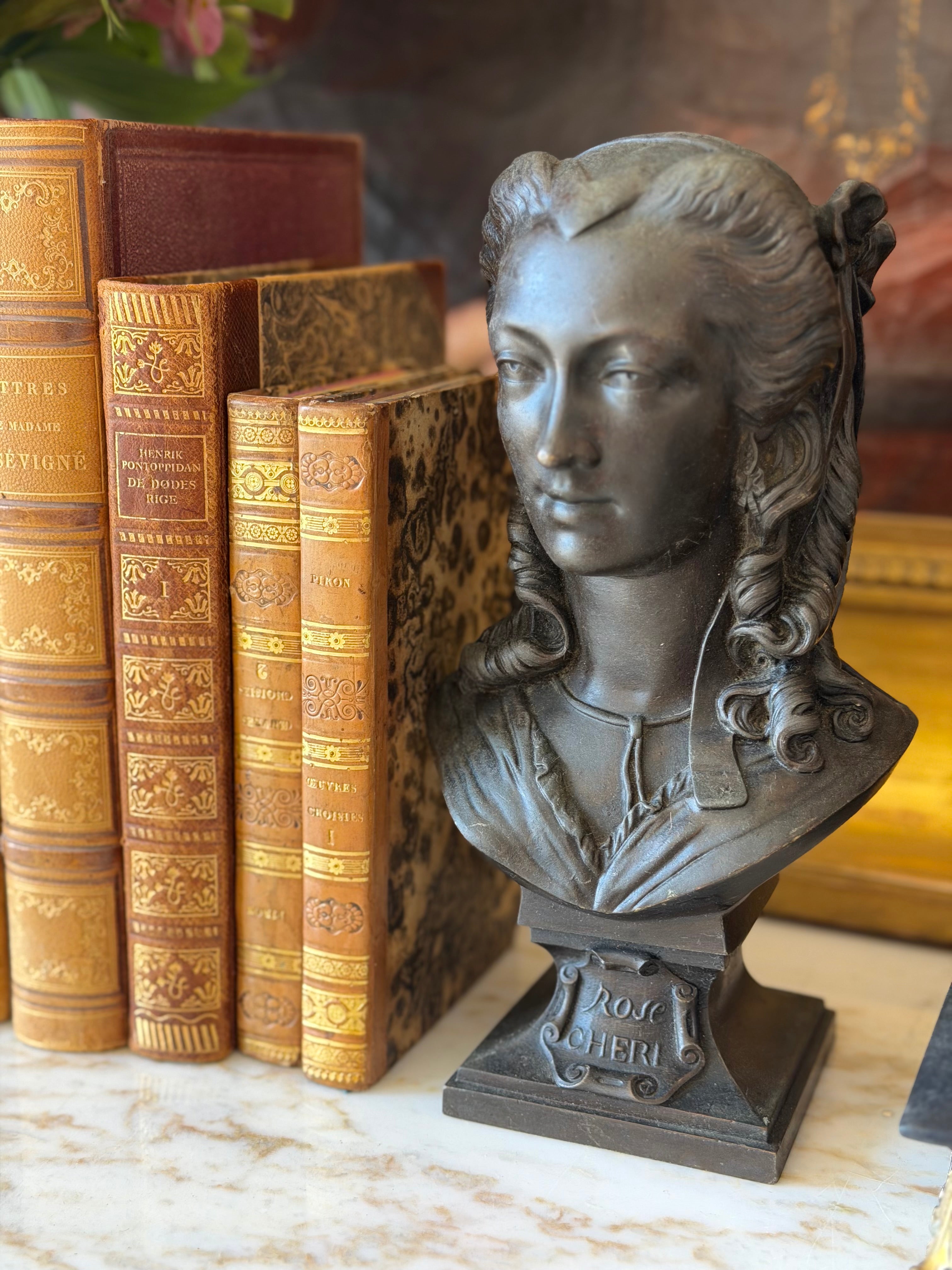 Bronzed Spelter “Rose Chéri” Bust