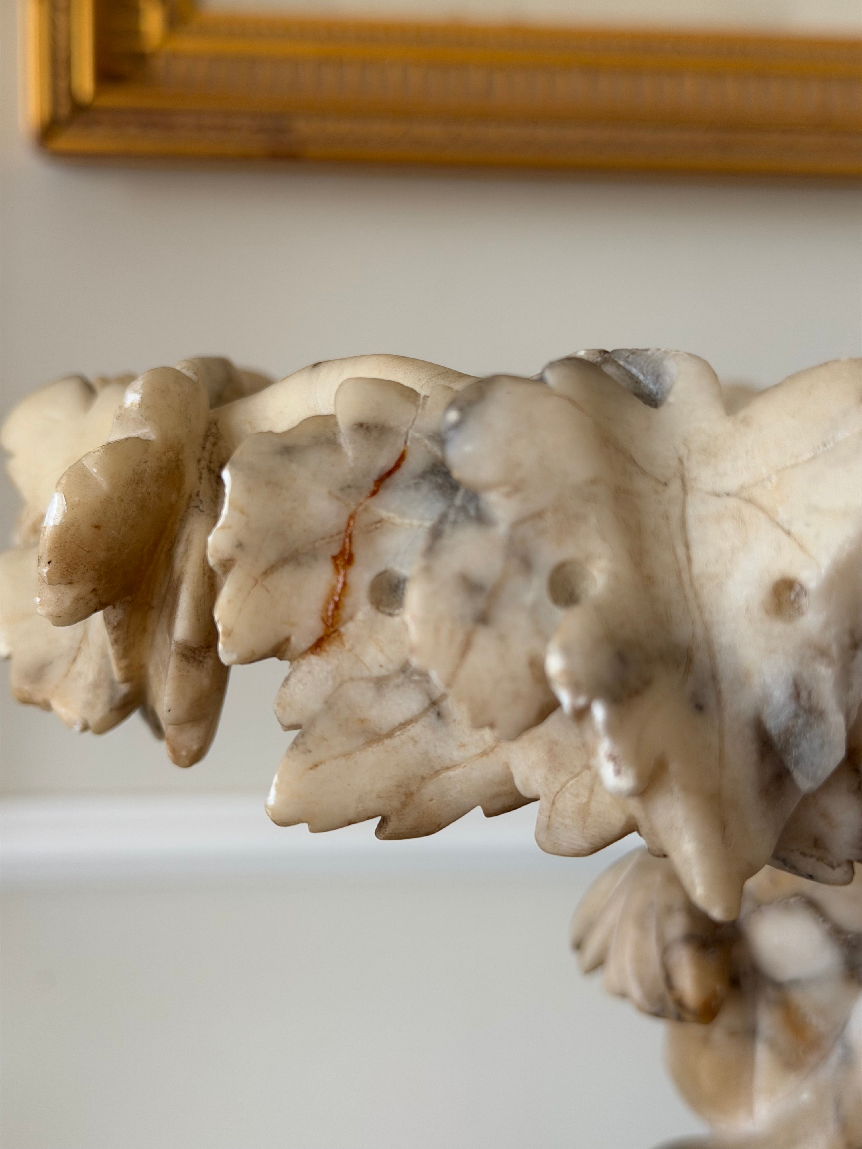 Pair of French Alabaster Tazzas