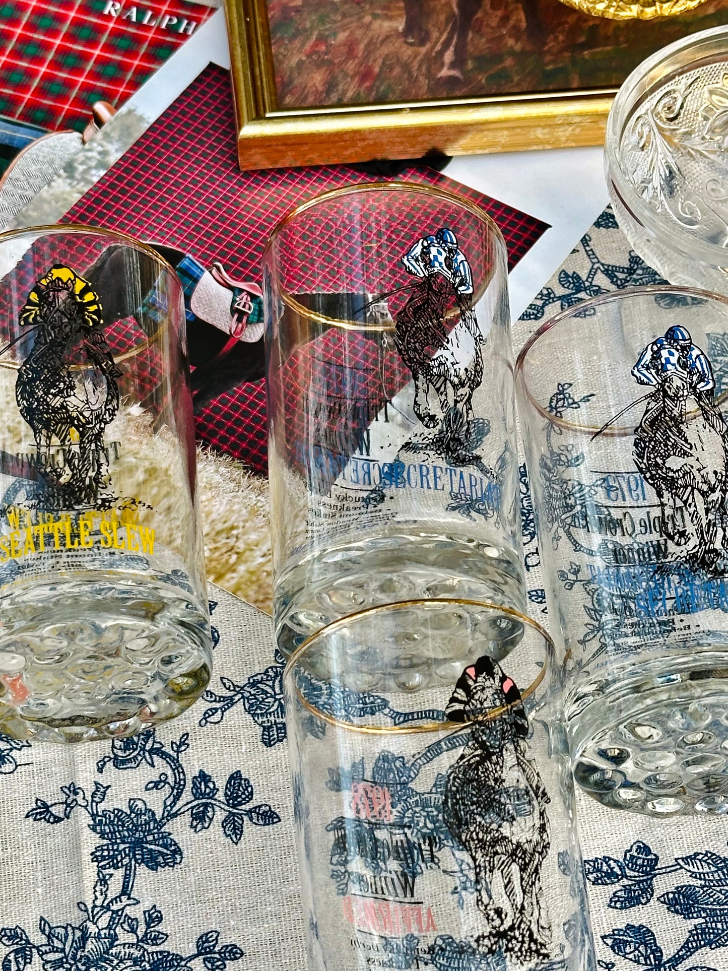 Triple Crown Winner Highball Glasses