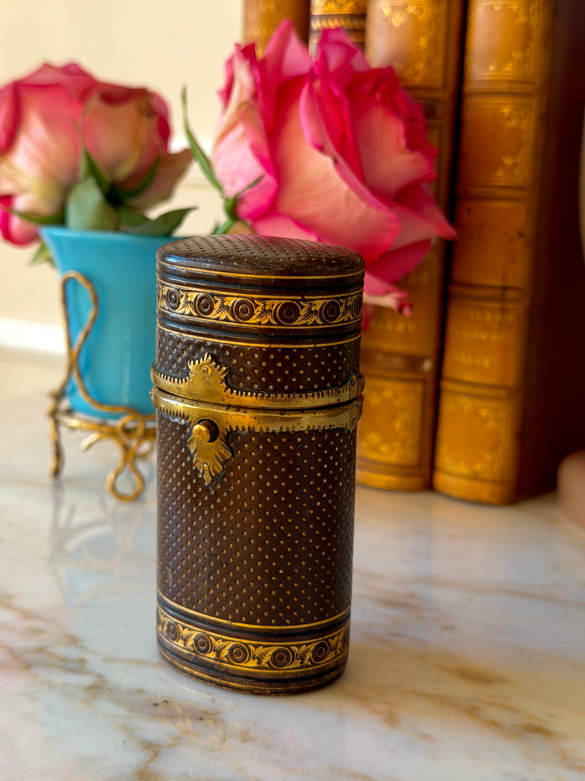 Tooled Leather Nécessaire