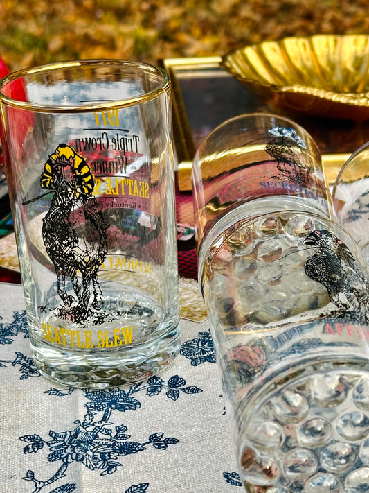 Triple Crown Winner Highball Glasses